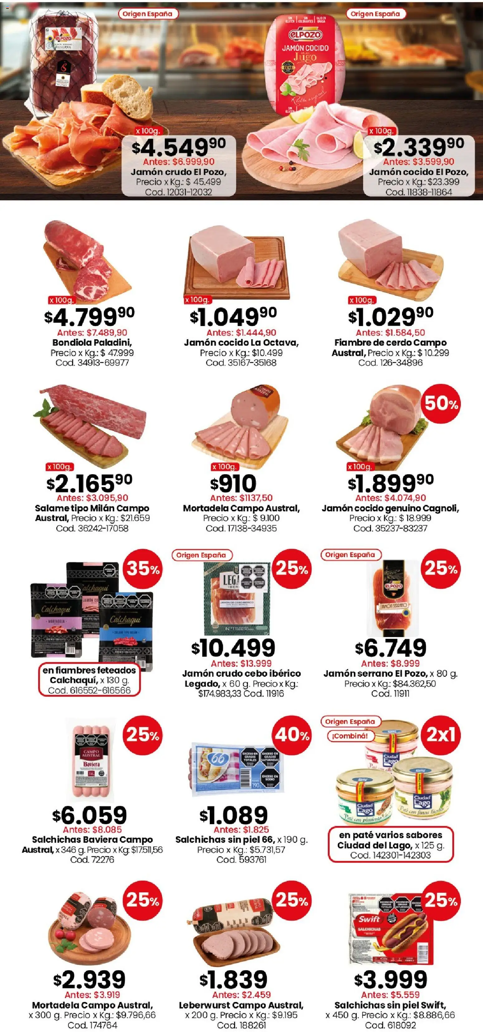 Coto - Ofertas │ válido desde el 29/06/2026 | Página: 10 | Productos: Jamón cocido, Jamón crudo, Jamón, Cerdo