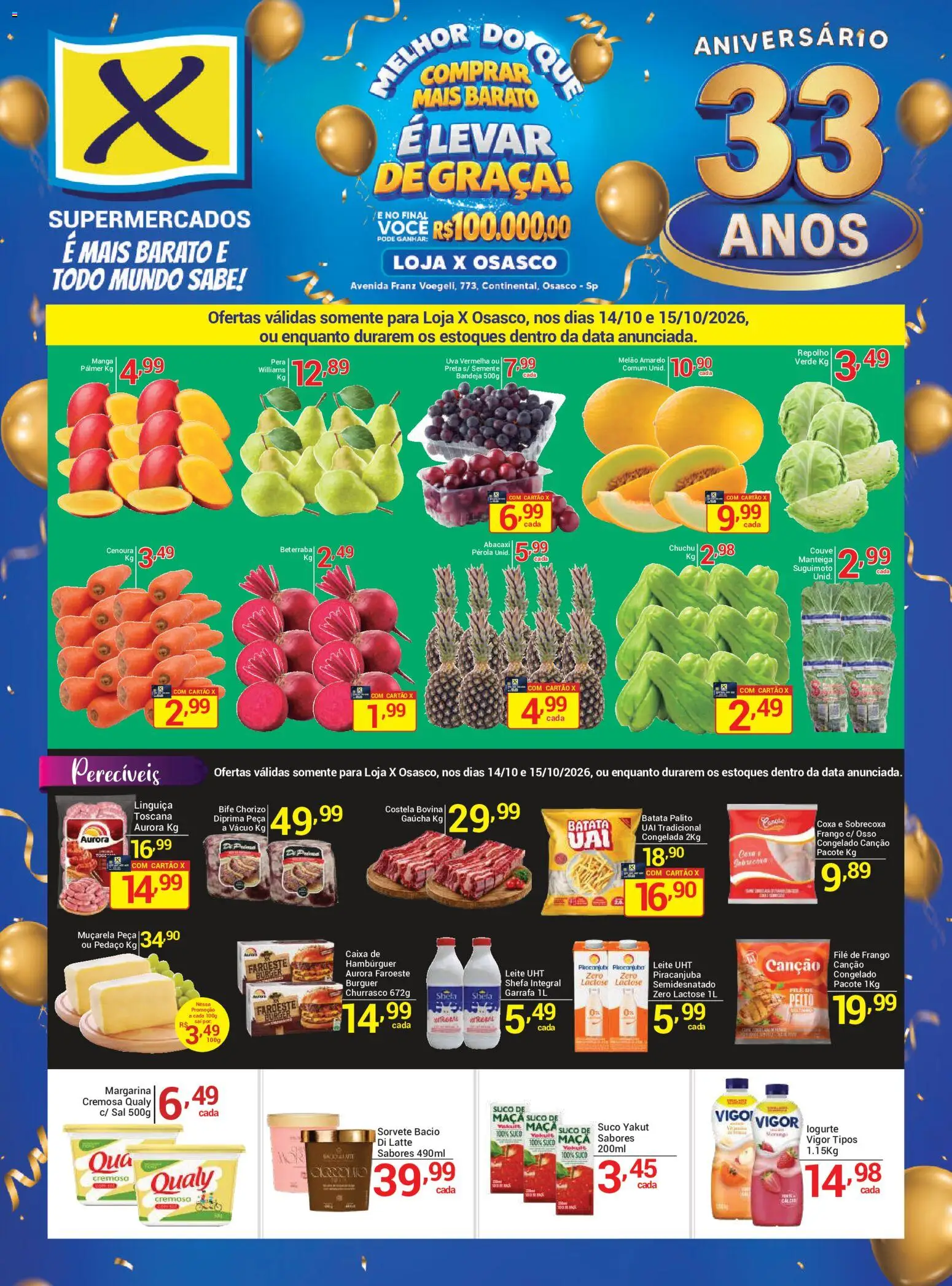X Supermercados Folheto - válido de 14/10/2026 | Página: 1
