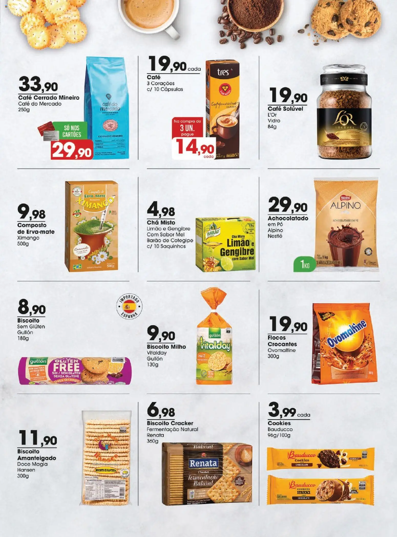 Zaffari Folheto - válido de 26.05.2026 | Página: 5 | Produtos: Pó, Manteiga, Chocolate, Café solúvel