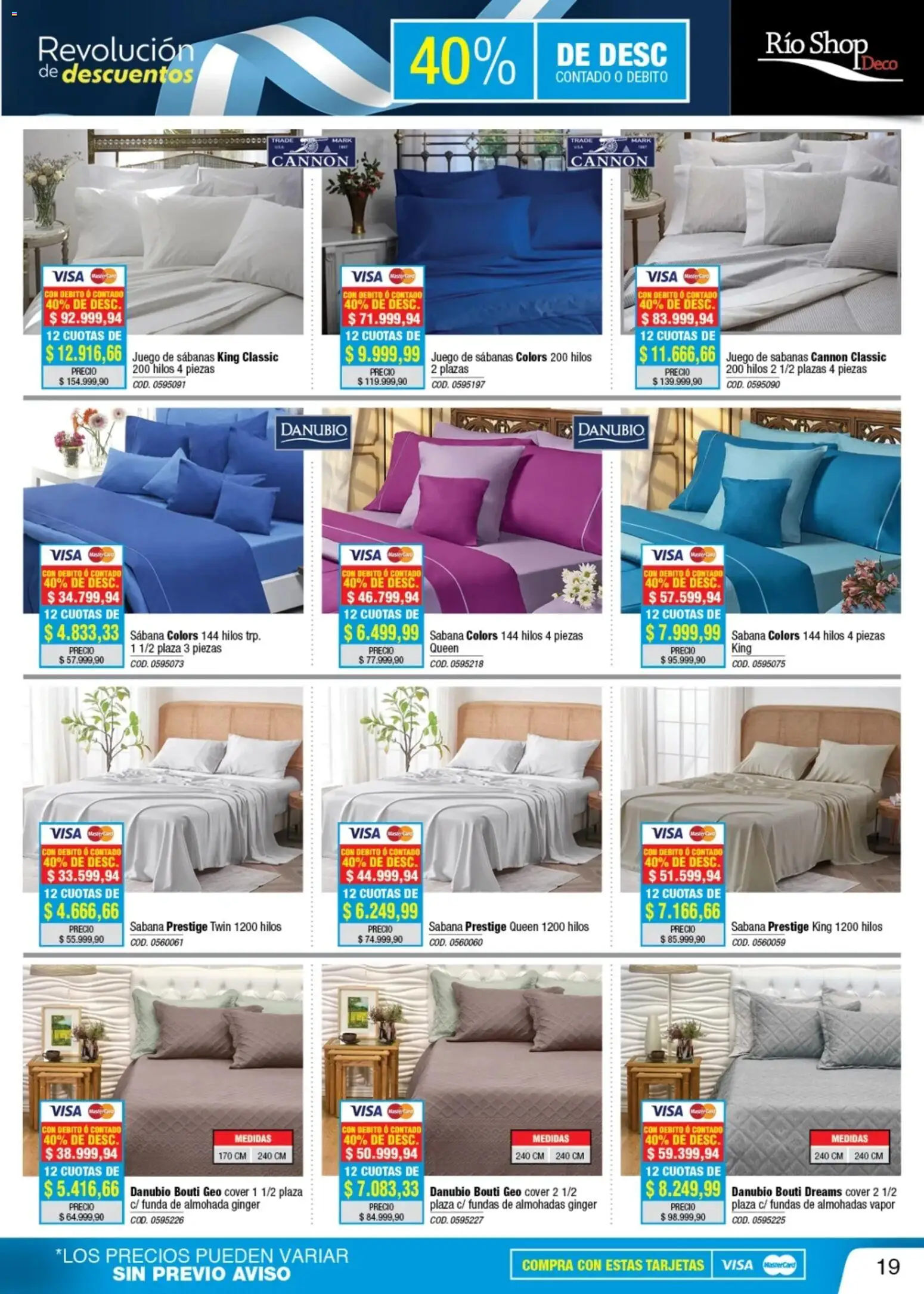 Río Shop Deco catálogo │ válido desde el 26.05.2026 | Página: 19 | Productos: Funda de almohada, Sabanas, Almohada