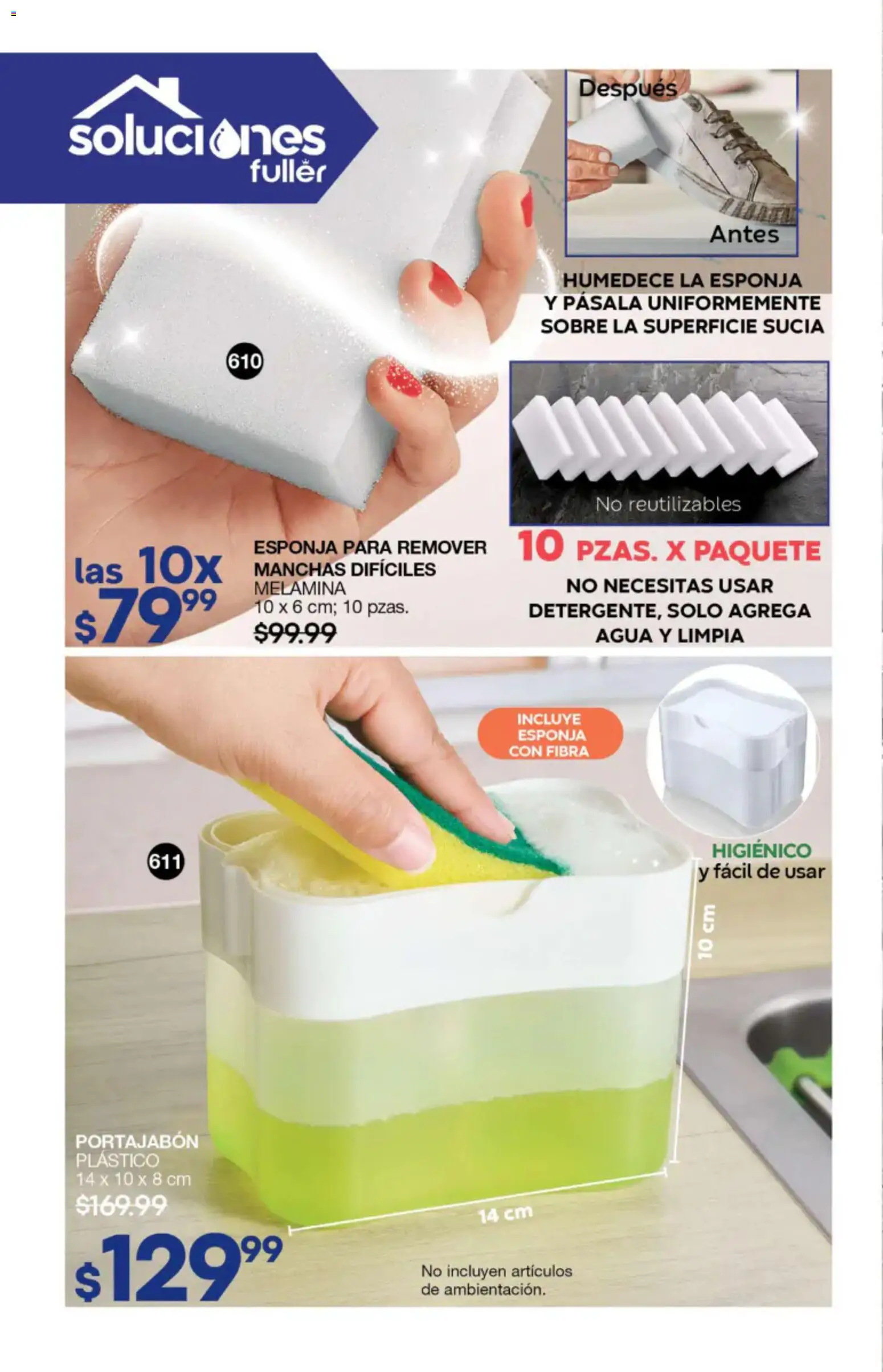 Nuevas ofertas de Fuller válidas en toda la República Mexicana desde el 27/05/2026. ¡Encuentra las mejores ofertas en Fuller campaña 4 2026! | Página: 174 | Productos: Esponja, Agua, Sobre
