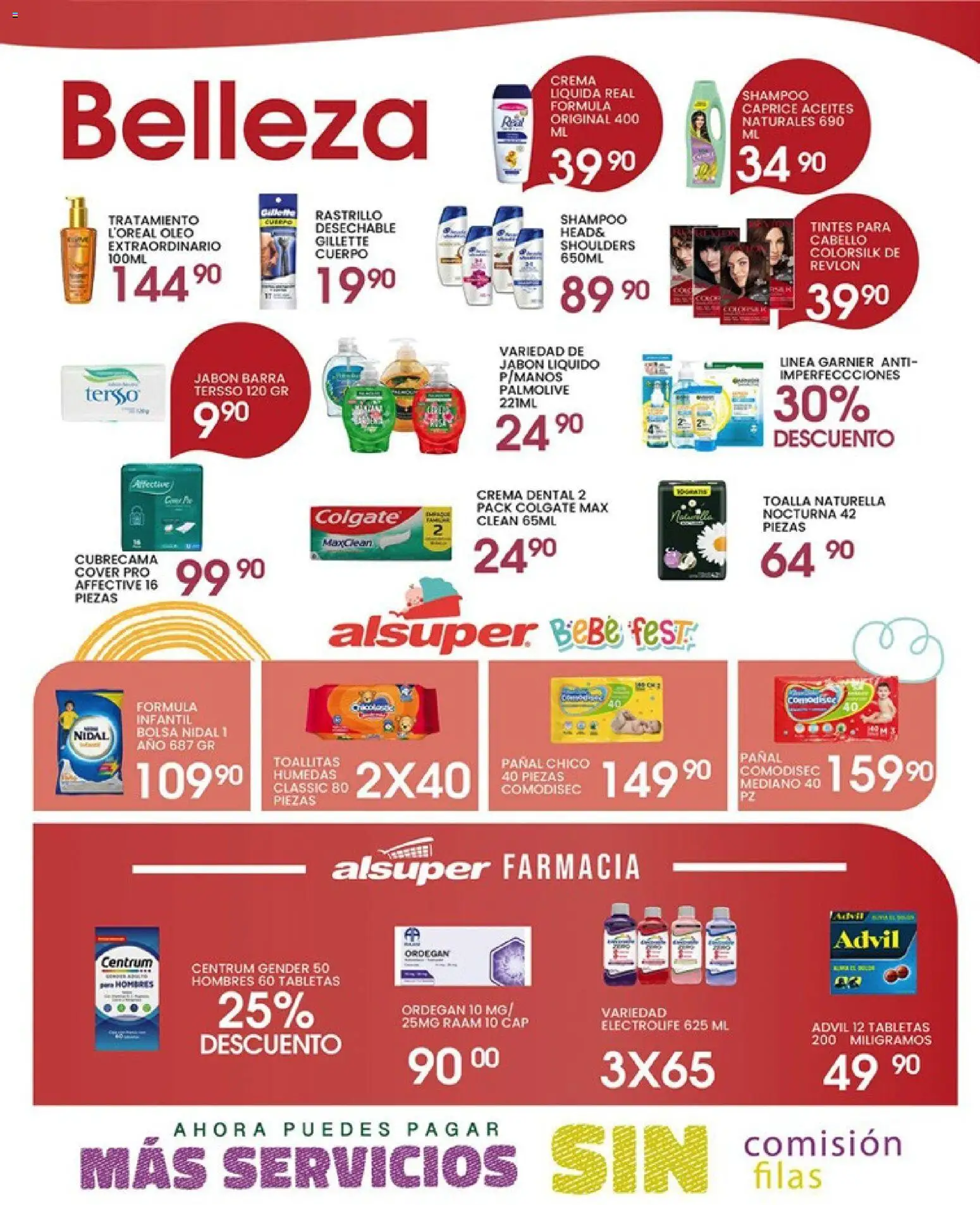 Nuevas ofertas de Alsuper válidas en toda la República Mexicana desde el 01.05.2026. ¡Encuentra las mejores ofertas en Alsuper folleto! | Página: 4 | Productos: Rastrillo, Toallitas húmedas, Toalla, Barra