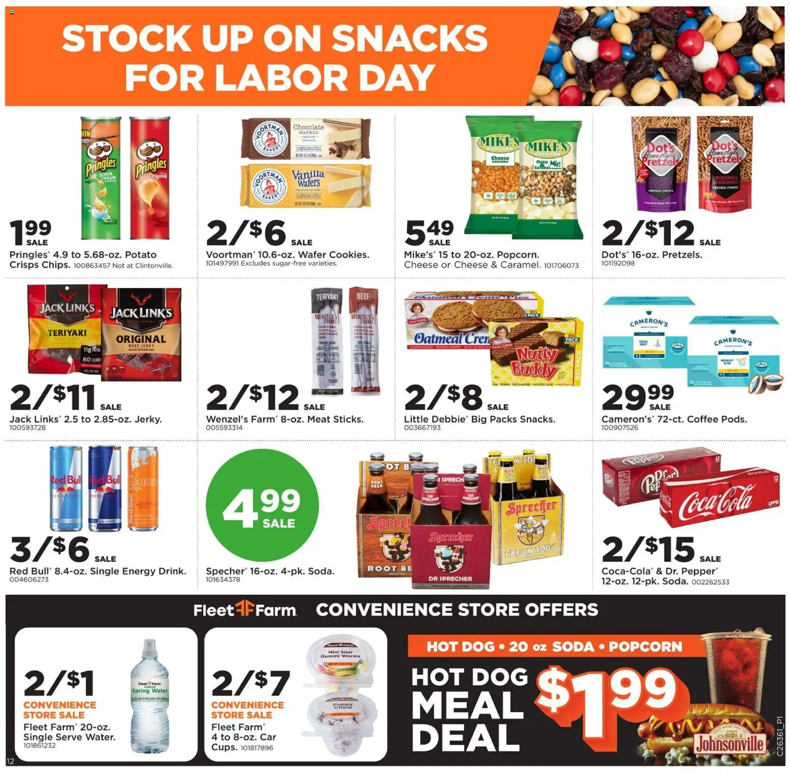 Mills Fleet Farm Weekly Ad - valid from 08/31/2026 | Page: 16 | Products: Spring water, Chocolate, Beef, Water
