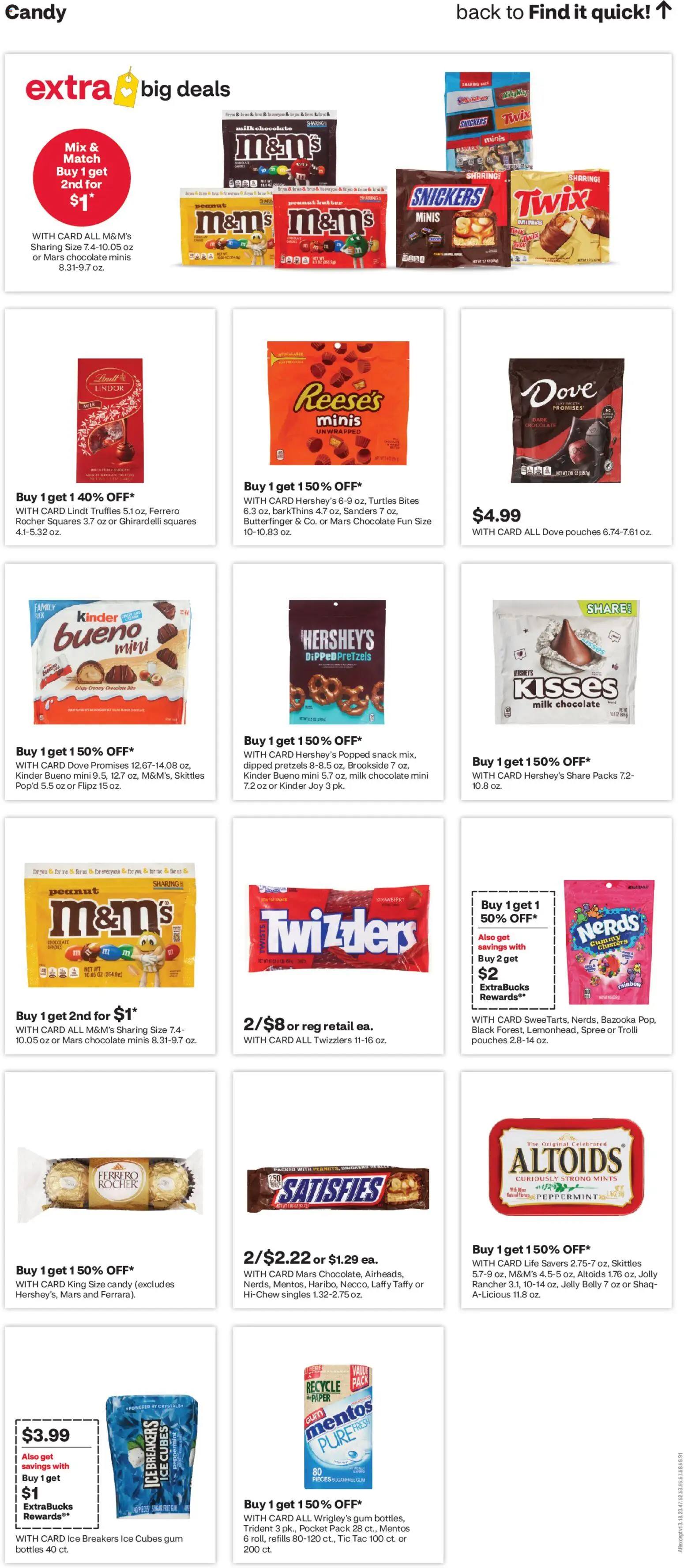 CVS Pharmacy Weekly Ad - WV - valid from 07.06.2026 | Page: 17 | Products: Milk, Butter, Chocolate, Candies