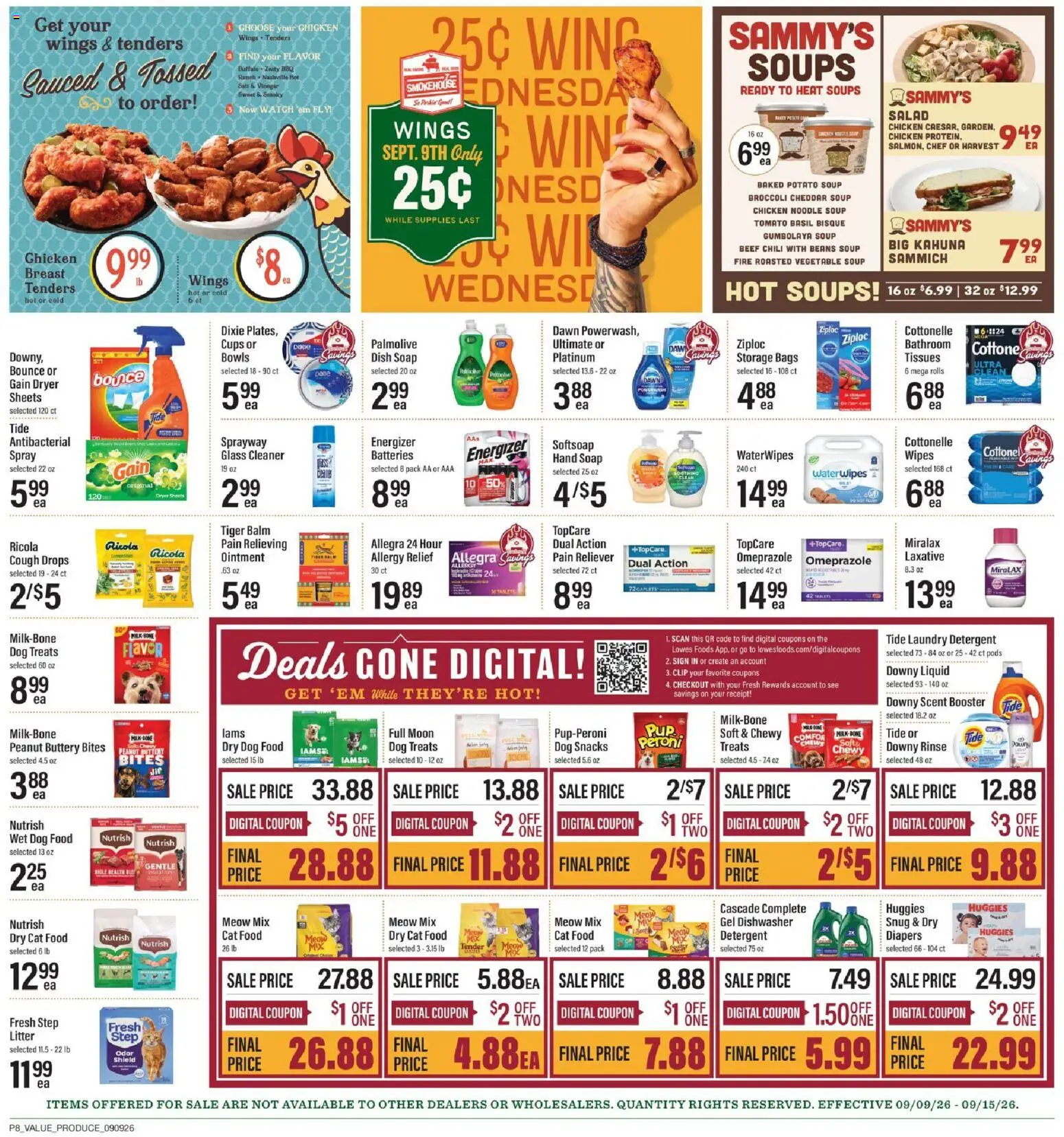 Lowes Foods Weekly Ad - valid from 09/09/2026 | Page: 11 | Products: Vinegar, Chicken, Salt, Beans