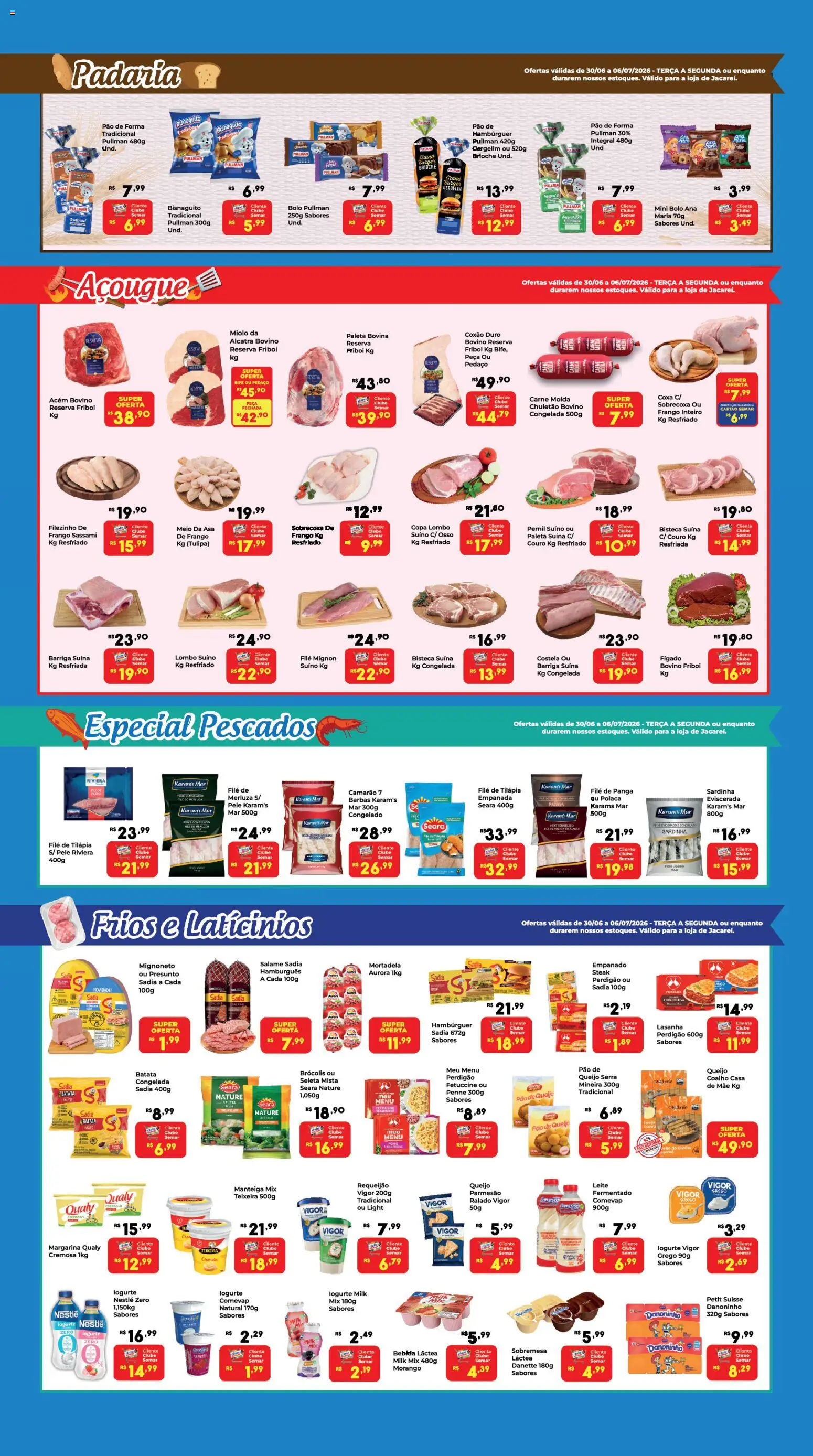 Semar Supermercado Folheto - válido de 30/06/2026 | Página: 3 | Produtos: Copa, Bolo, Brócolis, Margarina