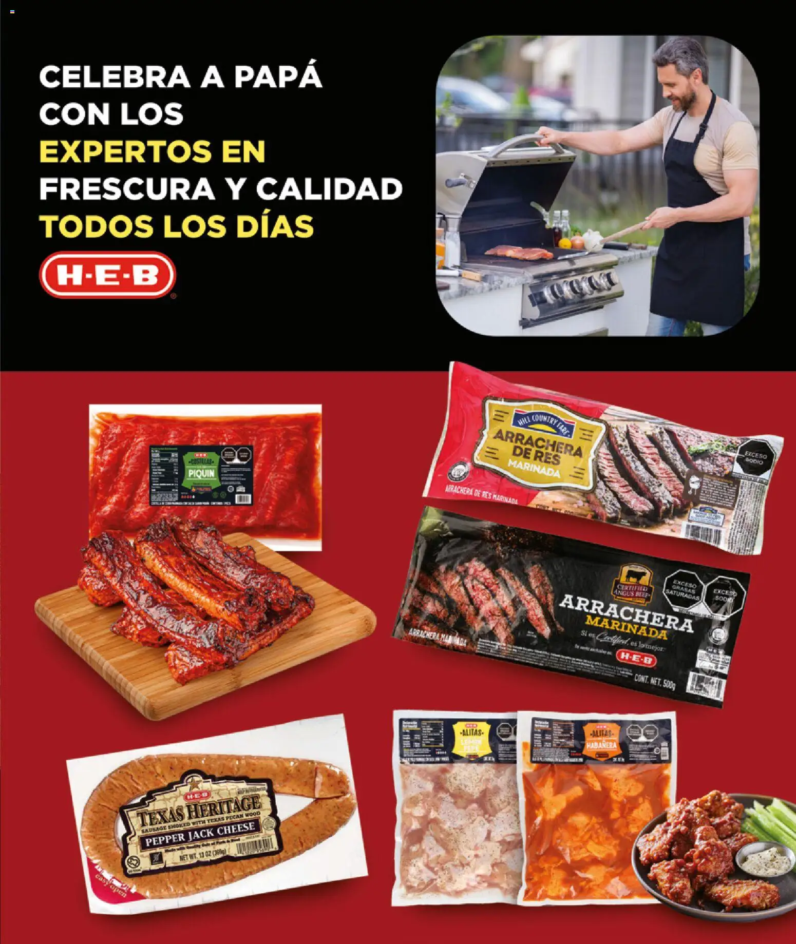 Nuevas ofertas de H-E-B válidas en toda la República Mexicana desde el 01.05.2026. ¡Encuentra las mejores ofertas en H-E-B folleto Celebra! | Página: 51 | Productos: Papa, Res
