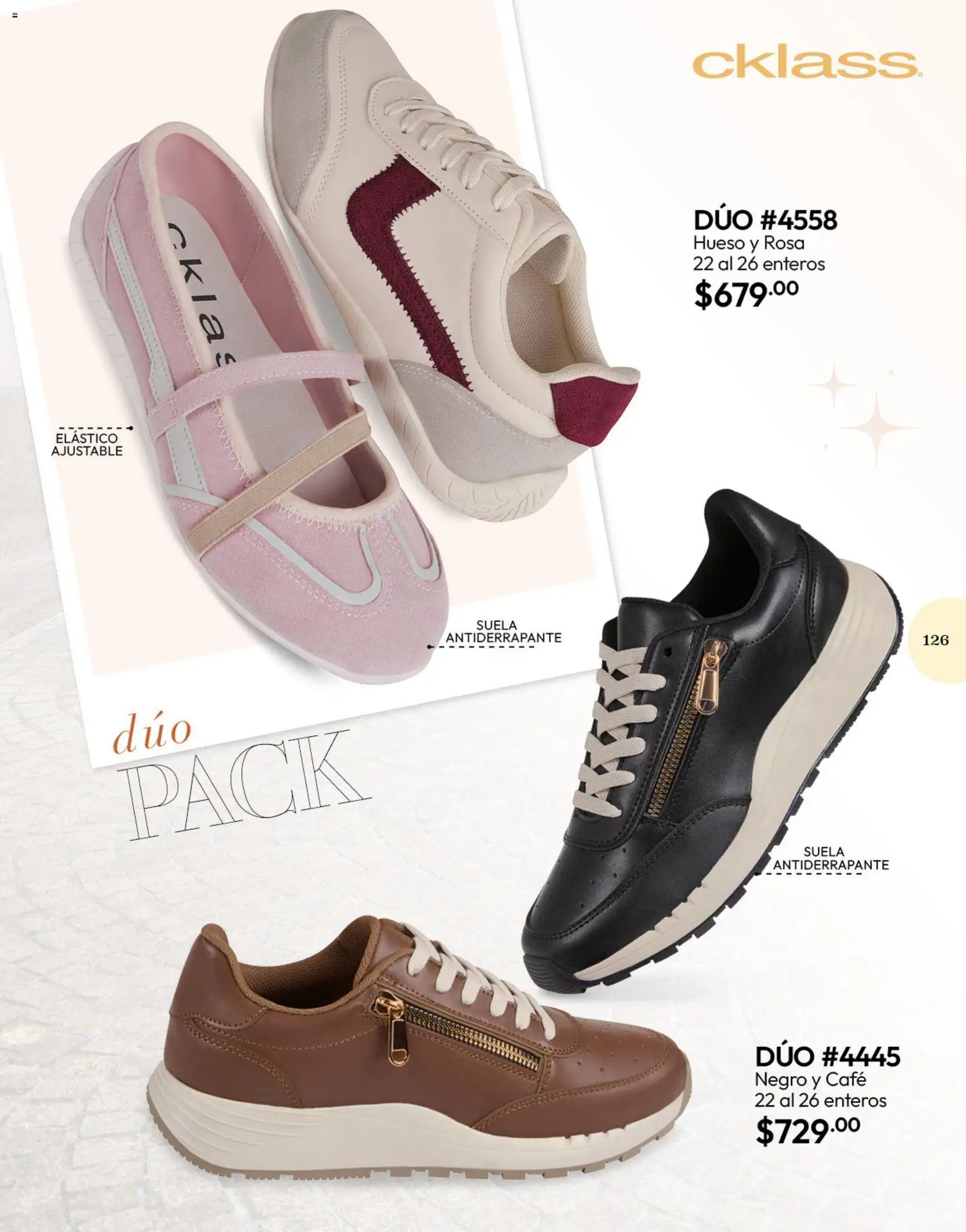Nuevas ofertas de Cklass válidas en toda la República Mexicana desde el 11/09/2026. ¡Encuentra las mejores ofertas en Cklass catálogo Calzado Invierno! | Página: 130 | Productos: Café