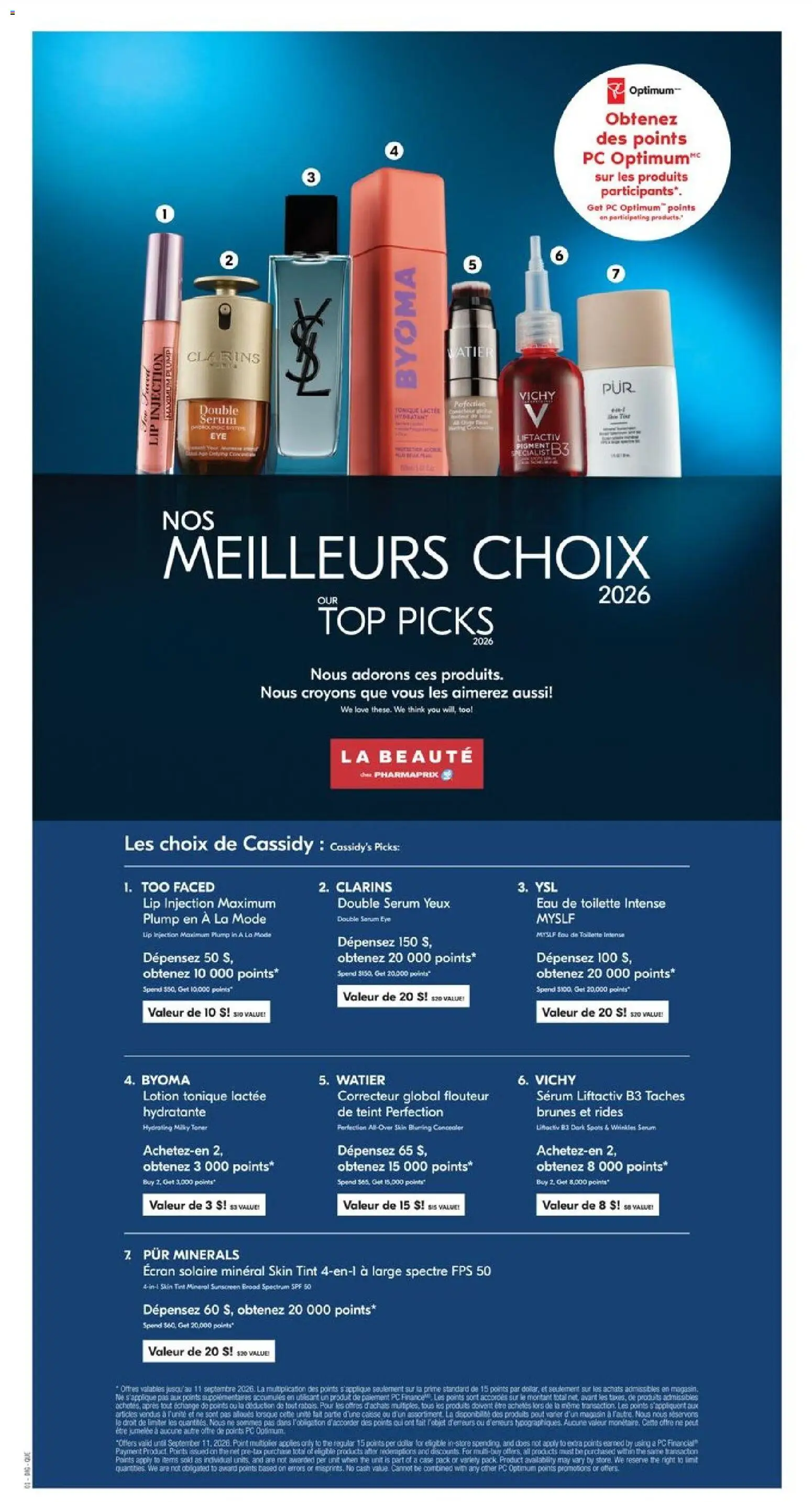 Pharmaprix flyer valid from Aug 22, 2026 | Page: 18 | Products: Toner, Eau de toilette, Concealer, Toilette