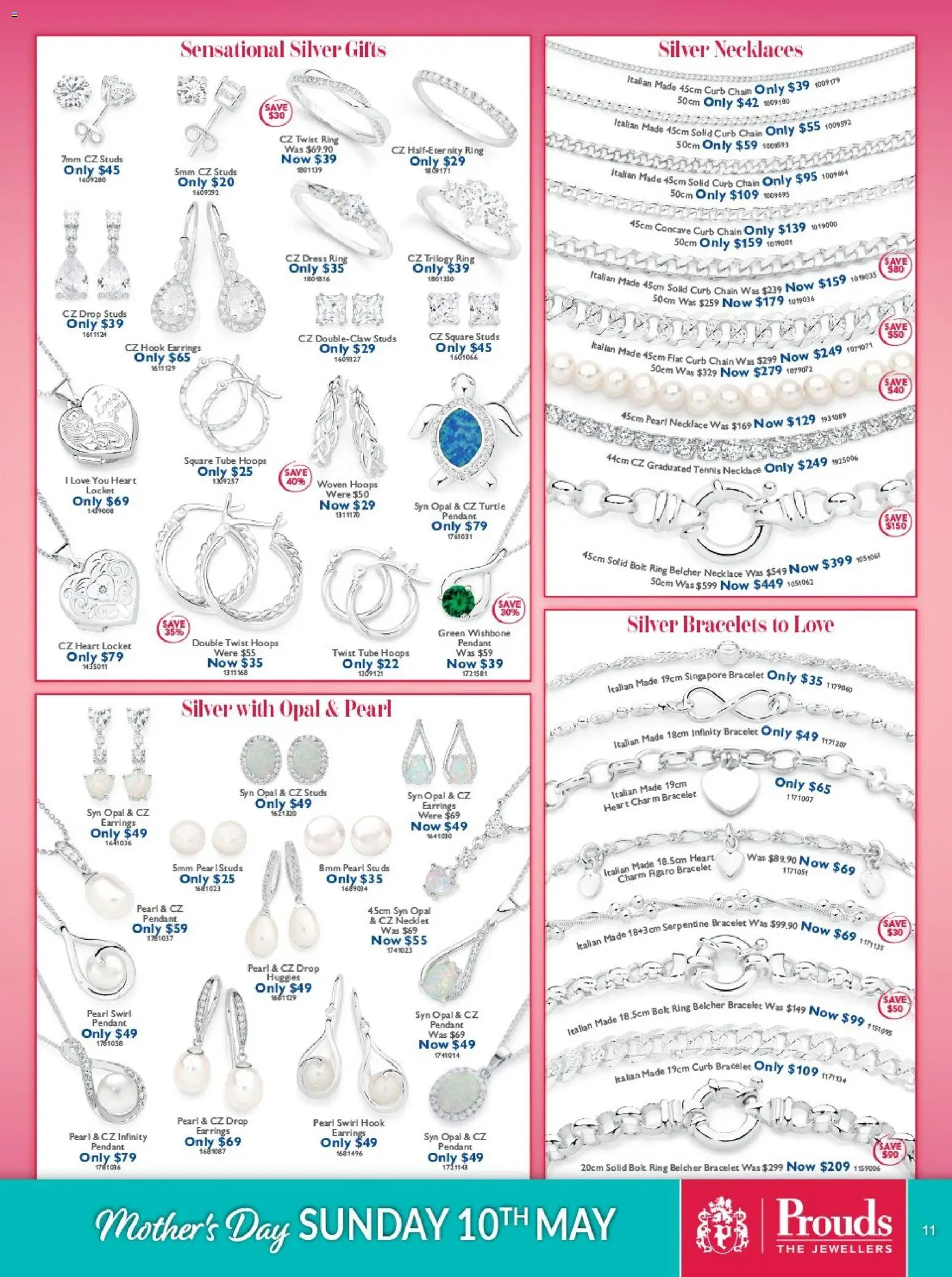 Prouds The Jewellers catalogue - valid from 13.04.2026 | Page: 11 | Products: Bracelet, Chain, Earrings, Pendant