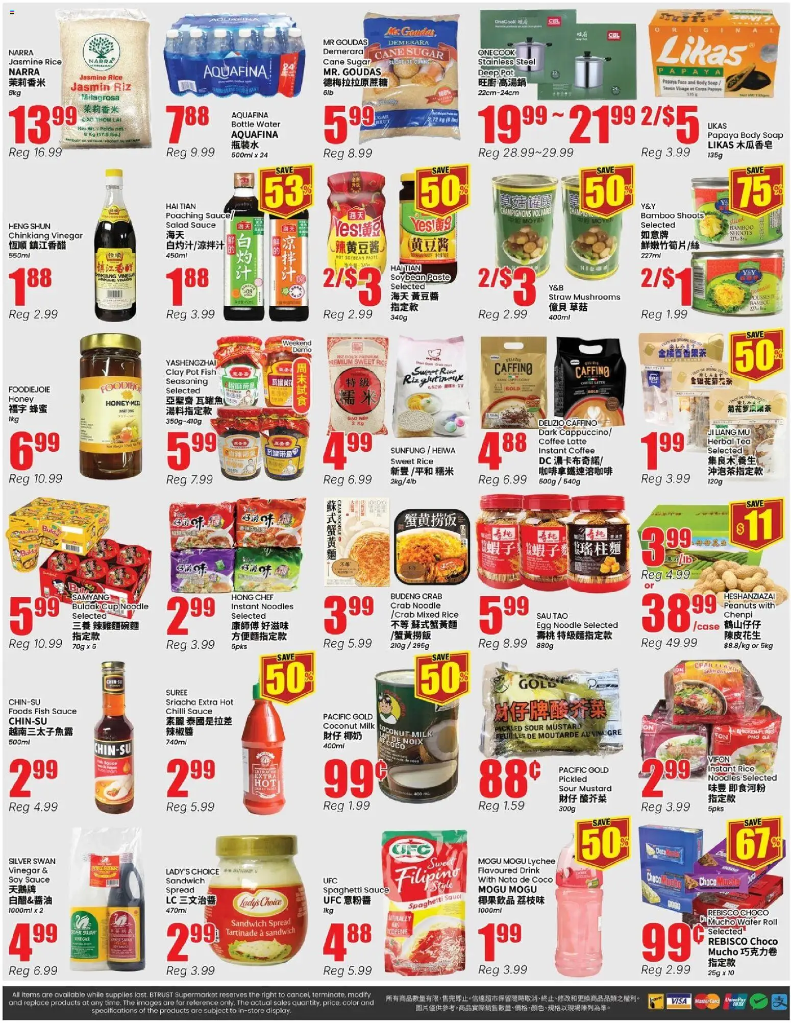 Btrust Supermarket flyer valid from Oct 2, 2026 | Page: 4 | Products: Coconut, Herbal tea, Mushrooms, Coffee