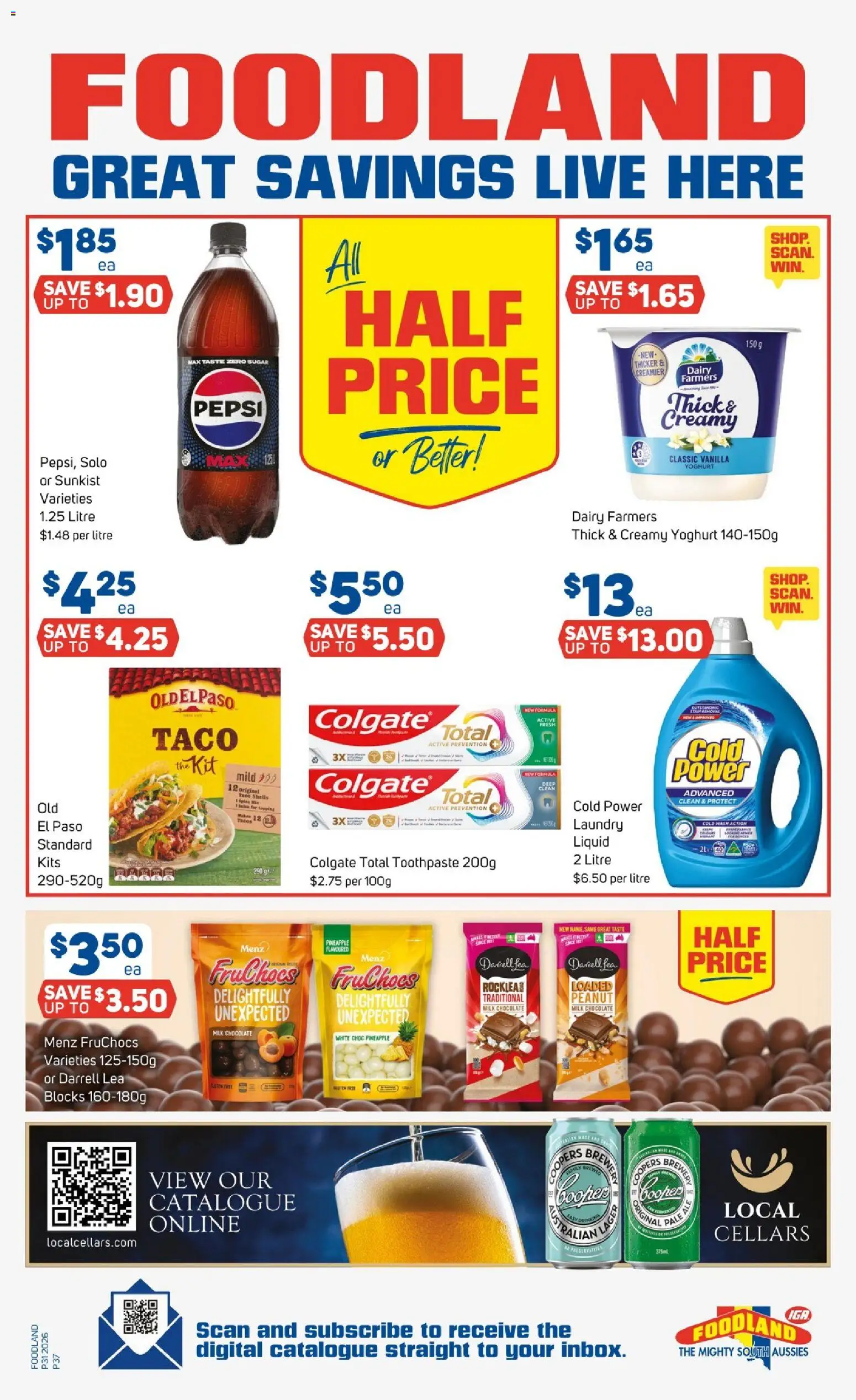 Foodland catalogue - valid from 29/07/2026 | Page: 37 | Products: Yoghurt, Chocolate, Pepsi, Sugar