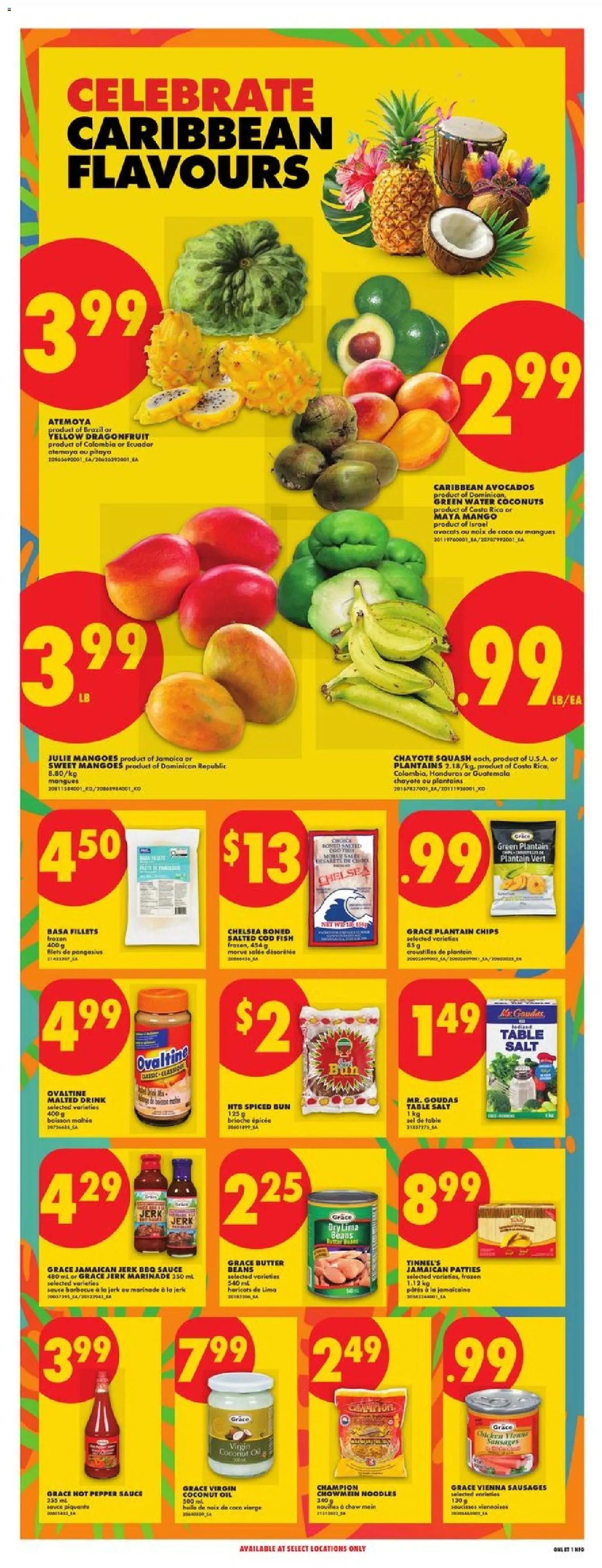 No Frills flyer valid from Jul 23, 2026 | Page: 12 | Products: Fish, Coconut, Beans, Oil