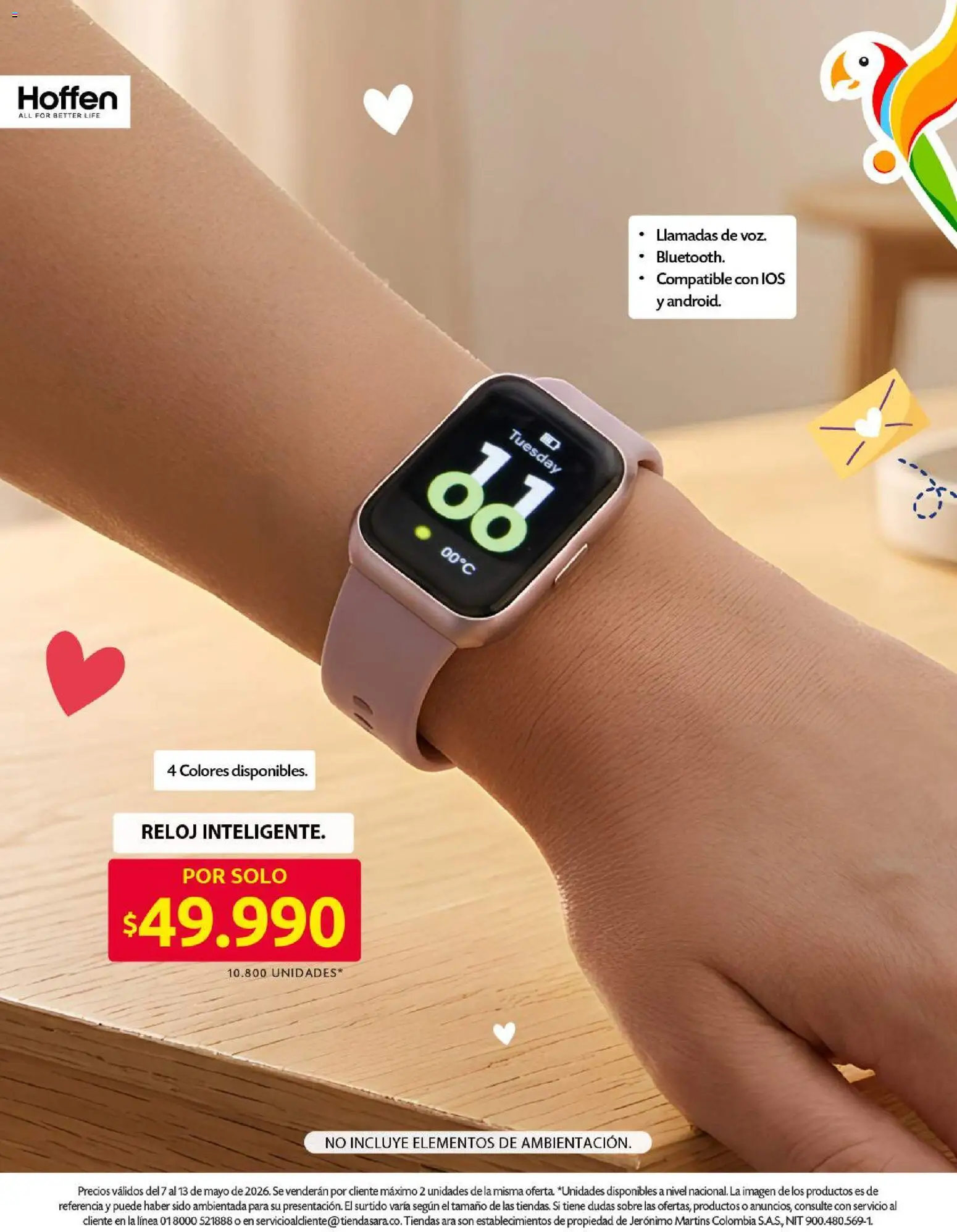 Ara revista - valida desde el 07.05.2026 | Página: 9 | Productos: Reloj, Sobre