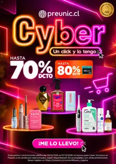 Preunic Cyber Monday válido desde el 05.10.2026