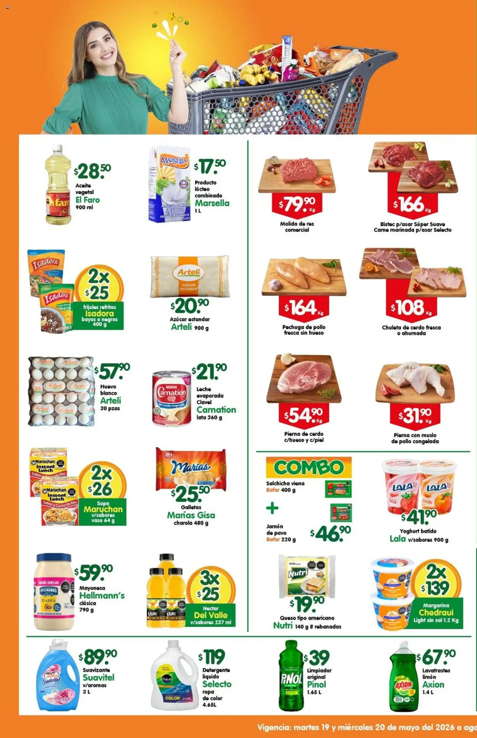 Nuevas ofertas de Arteli válidas en toda la República Mexicana desde el 19.05.2026. ¡Encuentra las mejores ofertas en Arteli folleto Express! | Página: 1 | Productos: Pollo, Detergente, Queso, Jamón