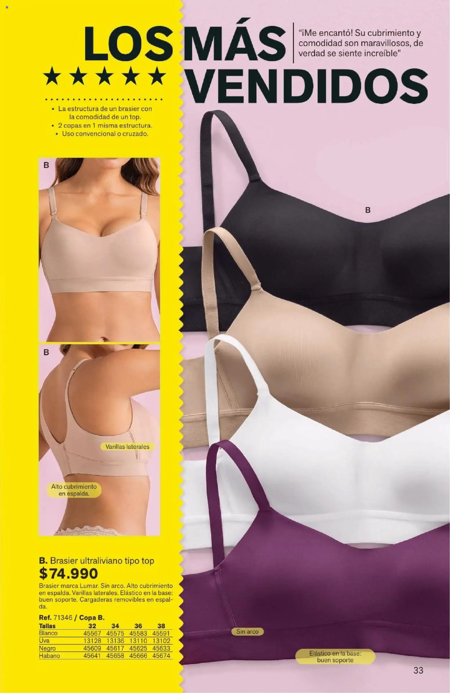 Leonisa revista - valida desde el 04/08/2026 | Página: 33 | Productos: Brasier, Top
