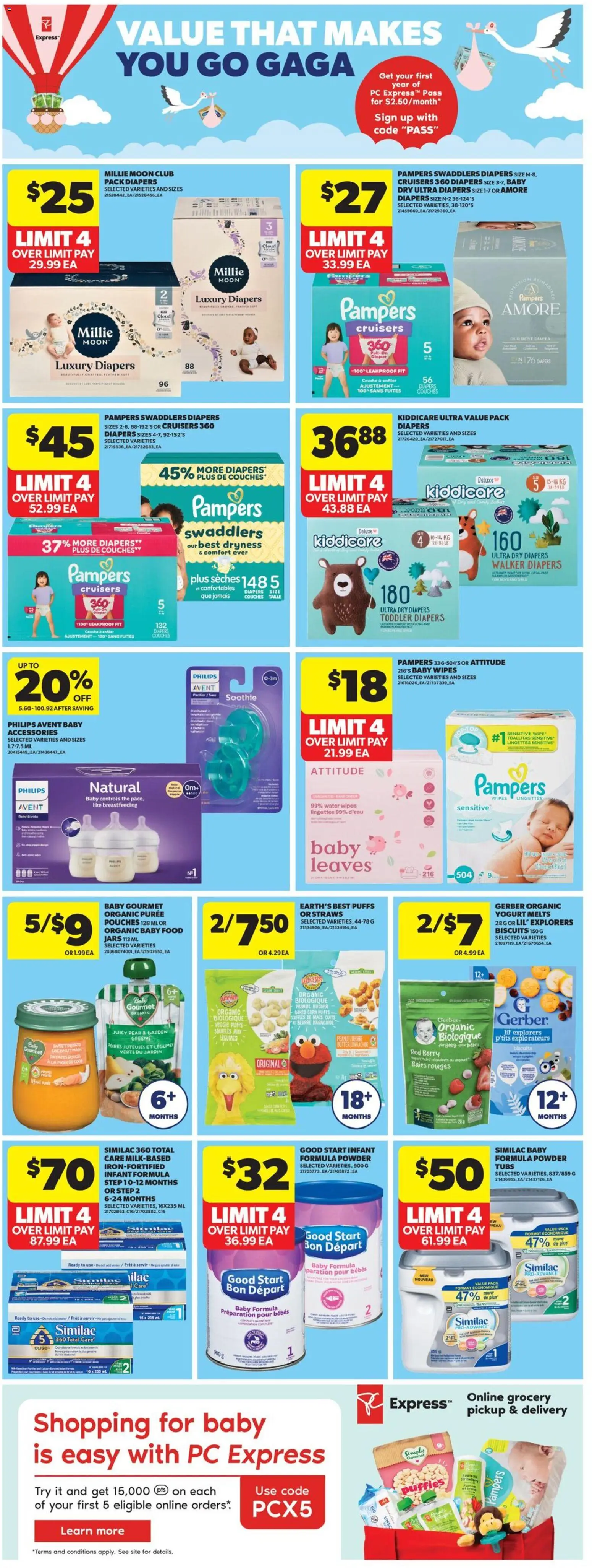 Real Canadian Superstore flyer valid from Jul 23, 2026 | Page: 24 | Products: PC, Diapers, Legumes, Yogurt