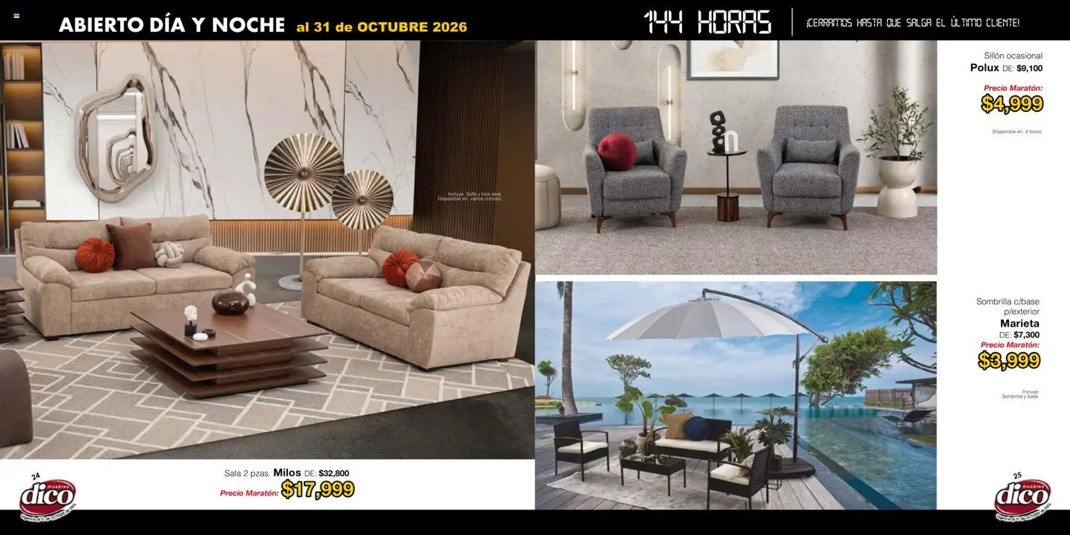Nuevas ofertas de Muebles Dico válidas en toda la República Mexicana desde el 22/01/2026. ¡Encuentra las mejores ofertas en Muebles Dico catálogo! | Página: 13