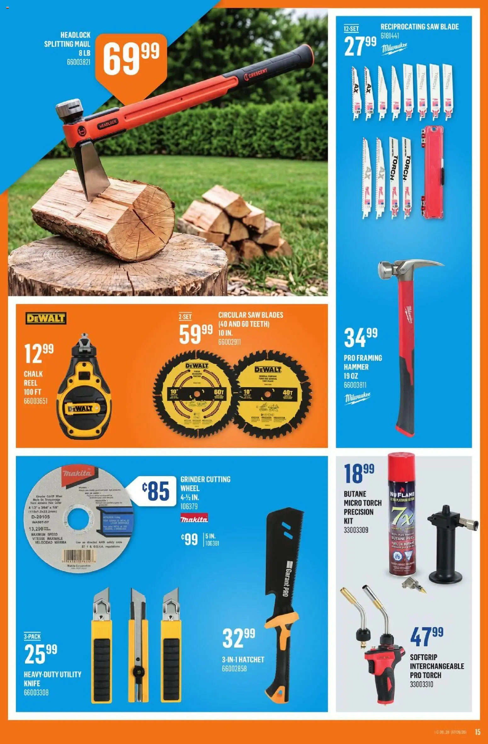 Canac flyer valid from Sep 17, 2026 | Page: 15 | Products: Grinder