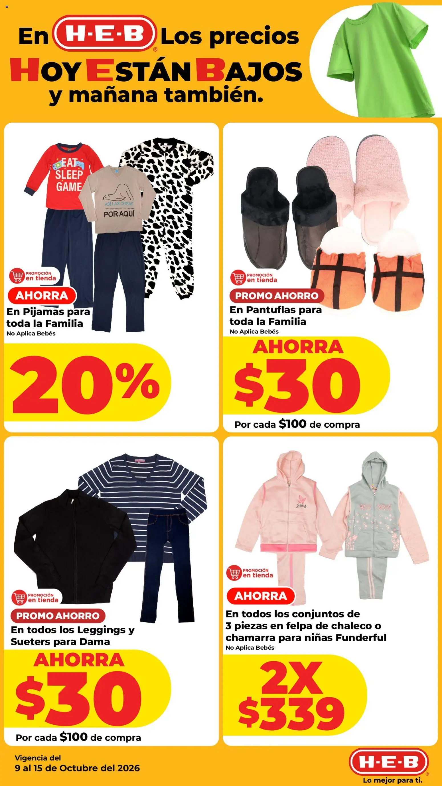 Nuevas ofertas de H-E-B válidas en toda la República Mexicana desde el 09/10/2026. ¡Encuentra las mejores ofertas en H-E-B folleto! | Página: 12