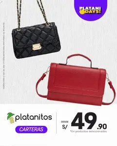 Vista previa de folleto Catálogo Platanitos - Carteras de la Platanitos válido desde 06/07/2026