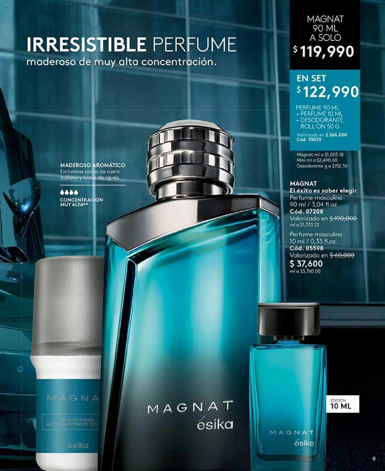 Ésika revista - valida desde el 17/07/2026 | Página: 9 | Productos: Perfume, Desodorante