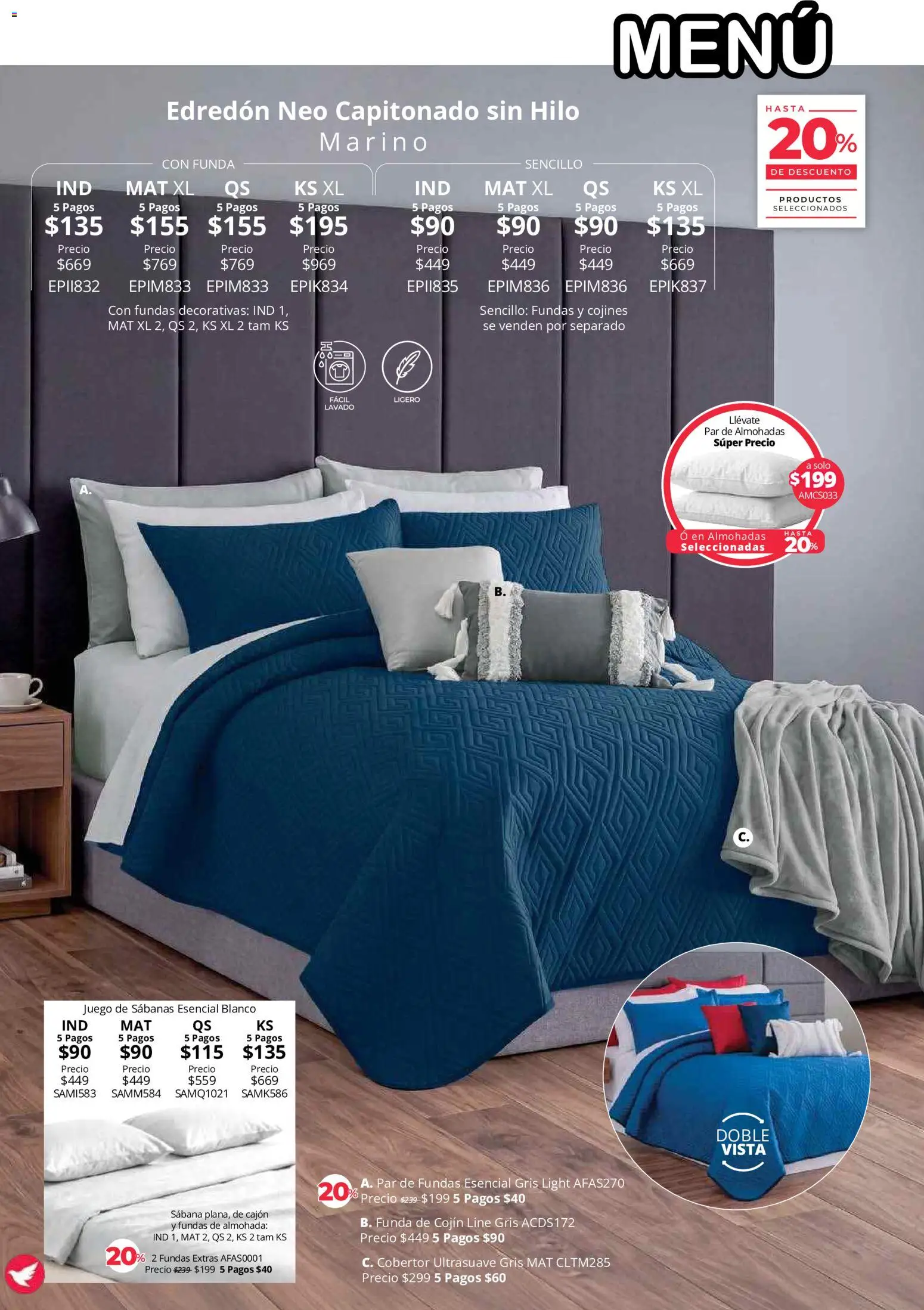 Nuevas ofertas de Colchas Concord válidas en toda la República Mexicana desde el 01/08/2026. ¡Encuentra las mejores ofertas en Colchas Concord catálogo! | Página: 89 | Productos: Cobertor, Juego, Almohada, Sabanas