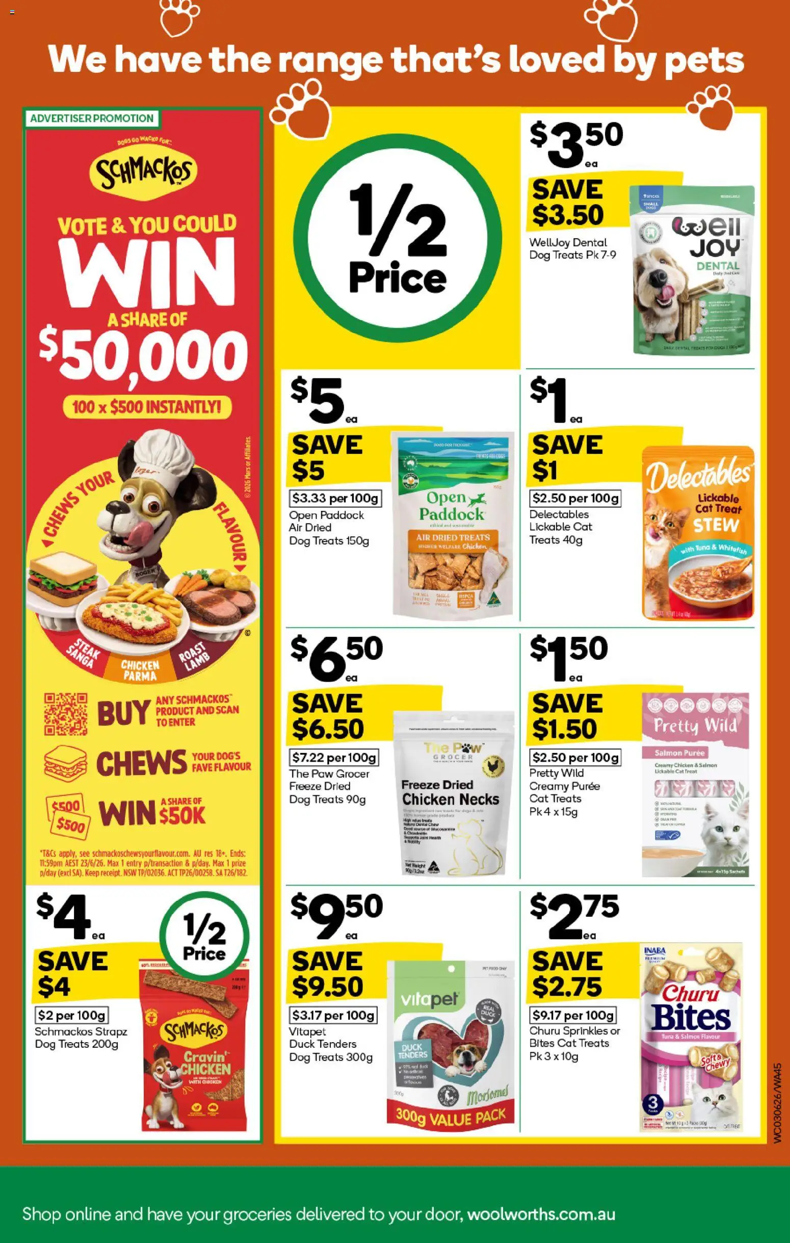 Woolworths catalogue - valid from 03.06.2026 | Page: 45 | Products: Chicken, Lamb, Steak, Tuna