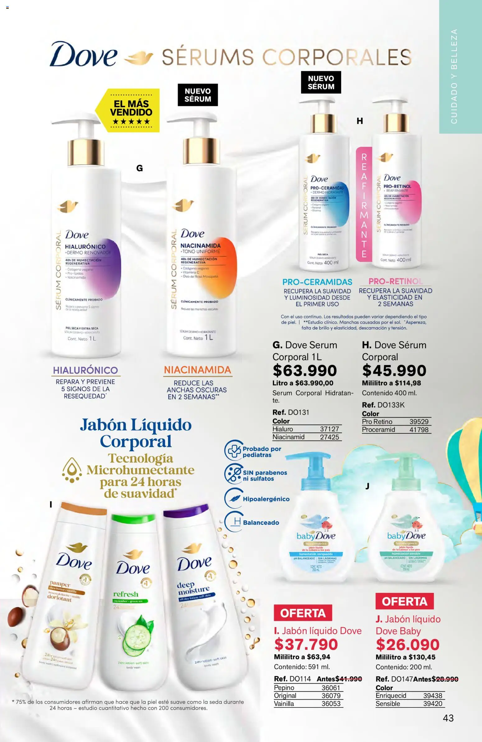 Leonisa revista - valida desde el 16.03.2026 | Página: 43 | Productos: Body, Jabón líquido, Serum, Brillo