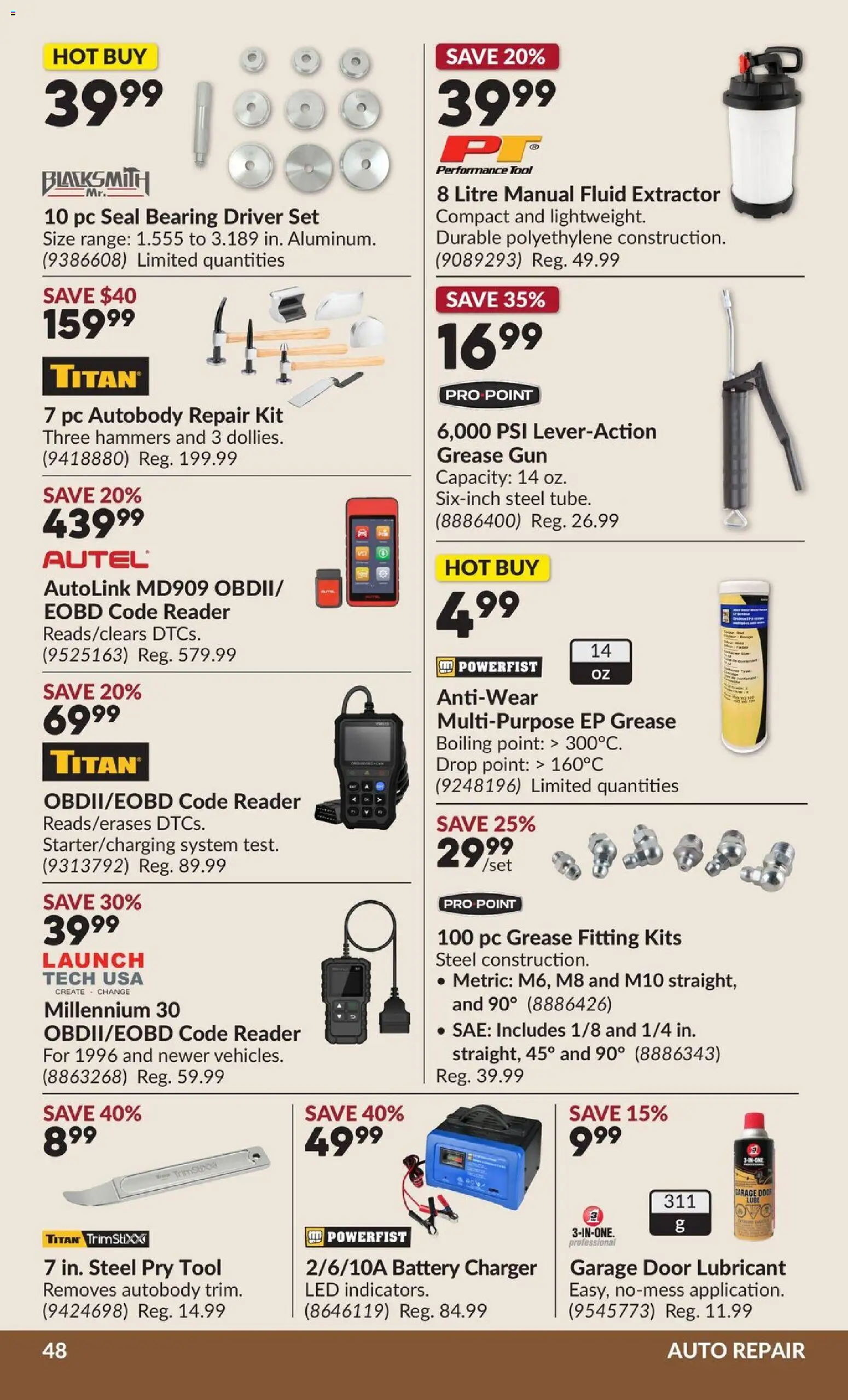 Princess Auto flyer valid from Aug 11, 2026 | Page: 55 | Products: PC, Battery