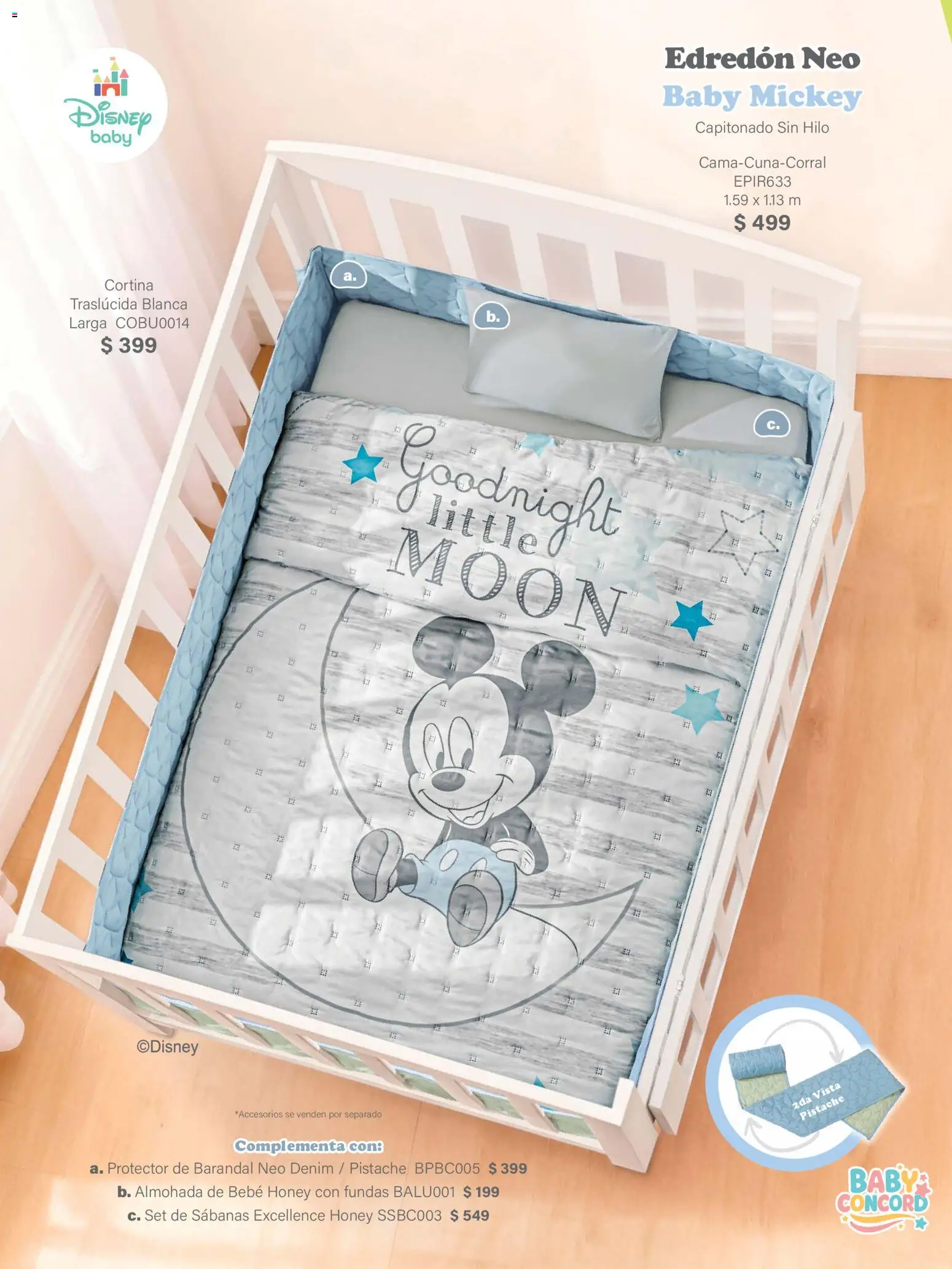 Nuevas ofertas de Colchas Concord válidas en toda la República Mexicana desde el 01/02/2026. ¡Encuentra las mejores ofertas en Colchas Concord catálogo Baby! | Página: 11 | Productos: Almohada, Sabanas