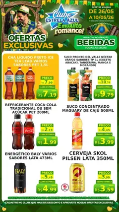 Estrela Azul ofertas Clube Bebidas - Pré-Visualização do folheto da loja Estrela Azul, válido de 26.05.2026
