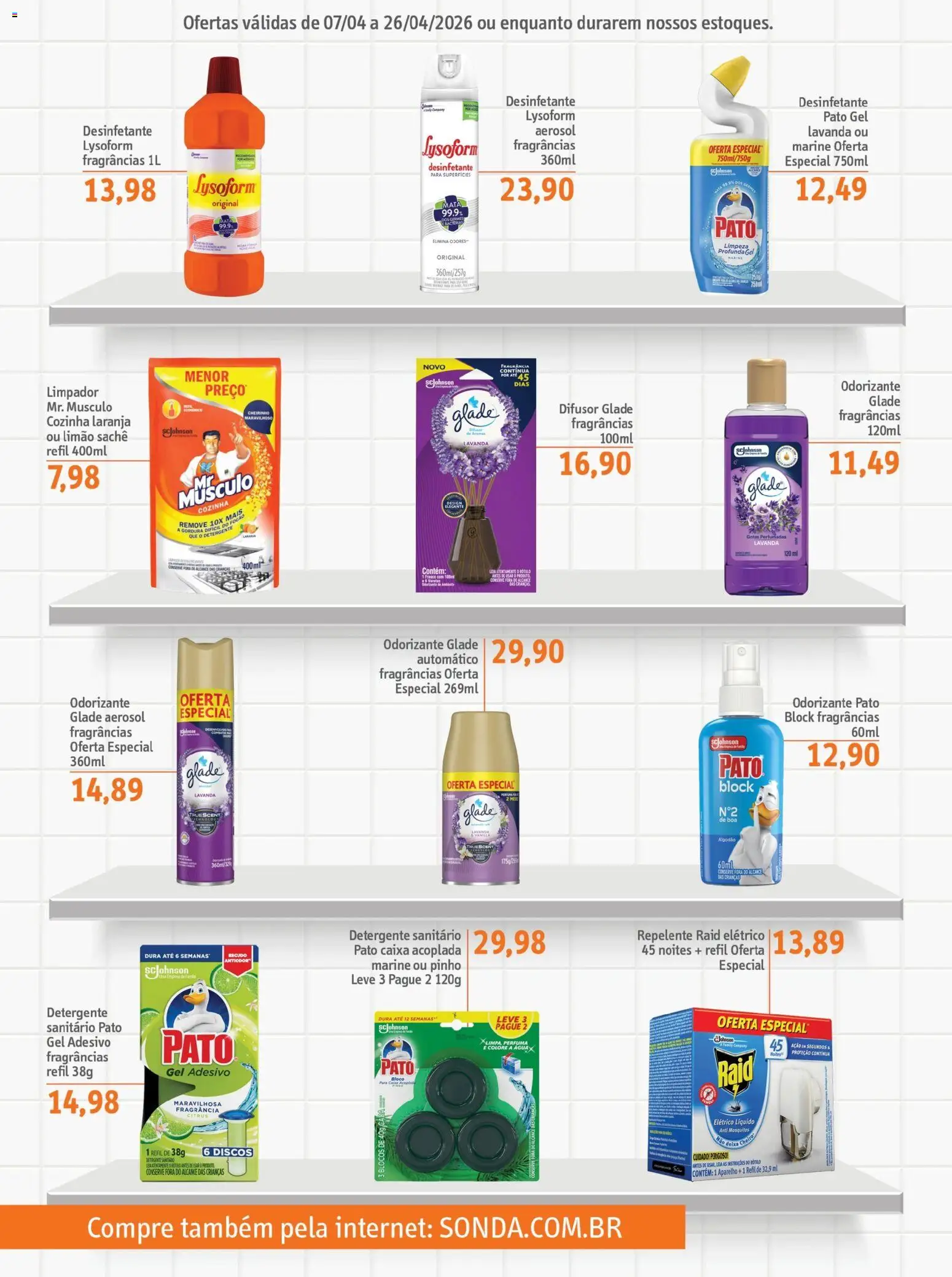 Sonda Folheto - válido de 07.04.2026 | Página: 2 | Produtos: Fragrância, Detergente, Caixa, Repelente