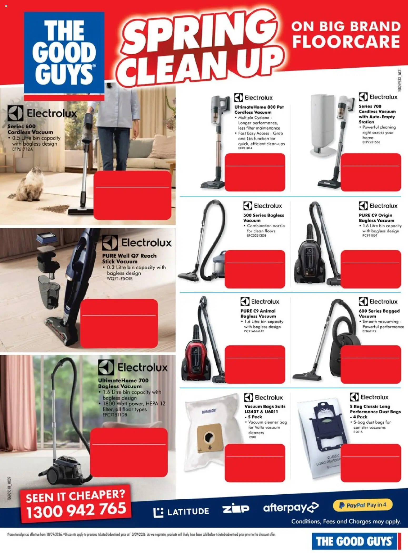 The Good Guys catalogue - valid from 10/09/2026 | Page: 14 | Products: Cleaner, Vacuum bags, Bag, Vacuum cleaner