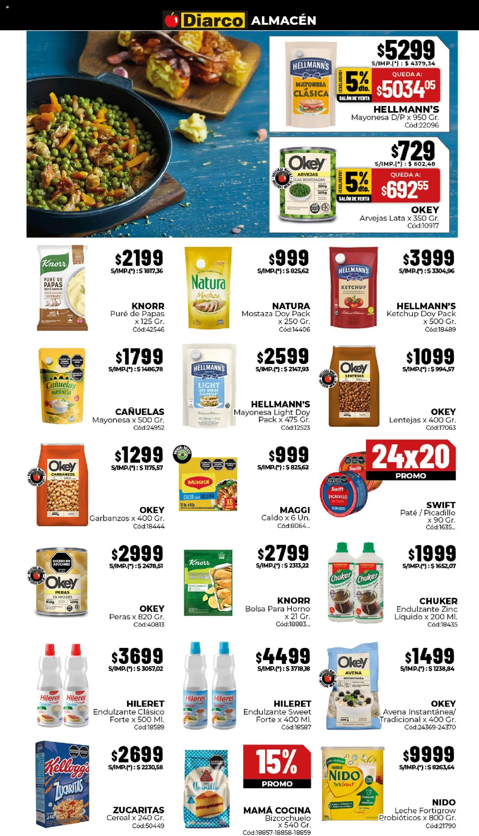 Diarco ofertas │ válido desde el 29/06/2026 | Página: 3 | Productos: Bolsa, Lentejas, Ketchup, Garbanzos