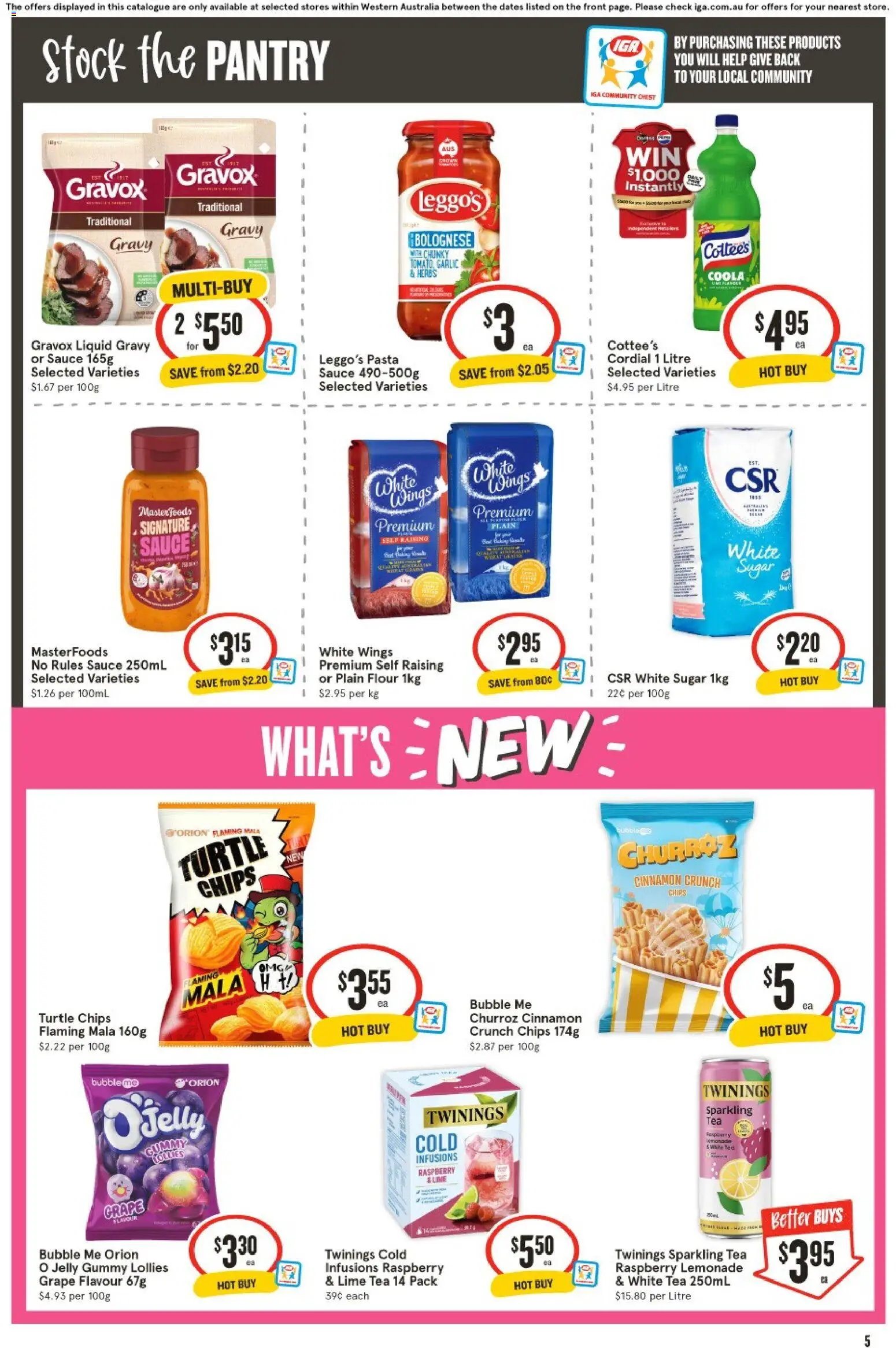IGA catalogue - valid from 10.06.2026 | Page: 6 | Products: Flour, Lollies, Garlic, Raspberry