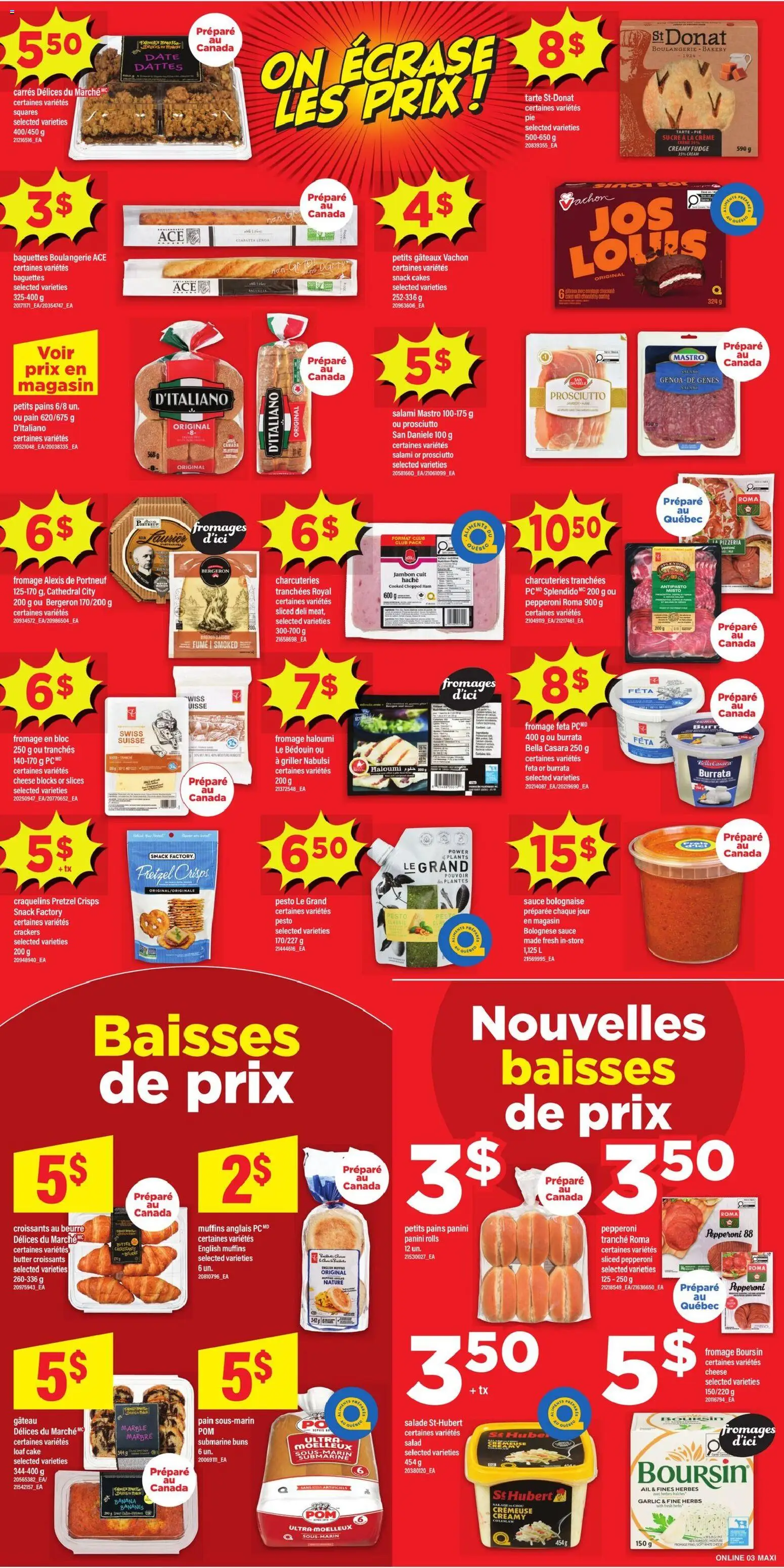 Maxi flyer valid from Jul 30, 2026 | Page: 6 | Products: Cream, Butter, Chocolate, Ham