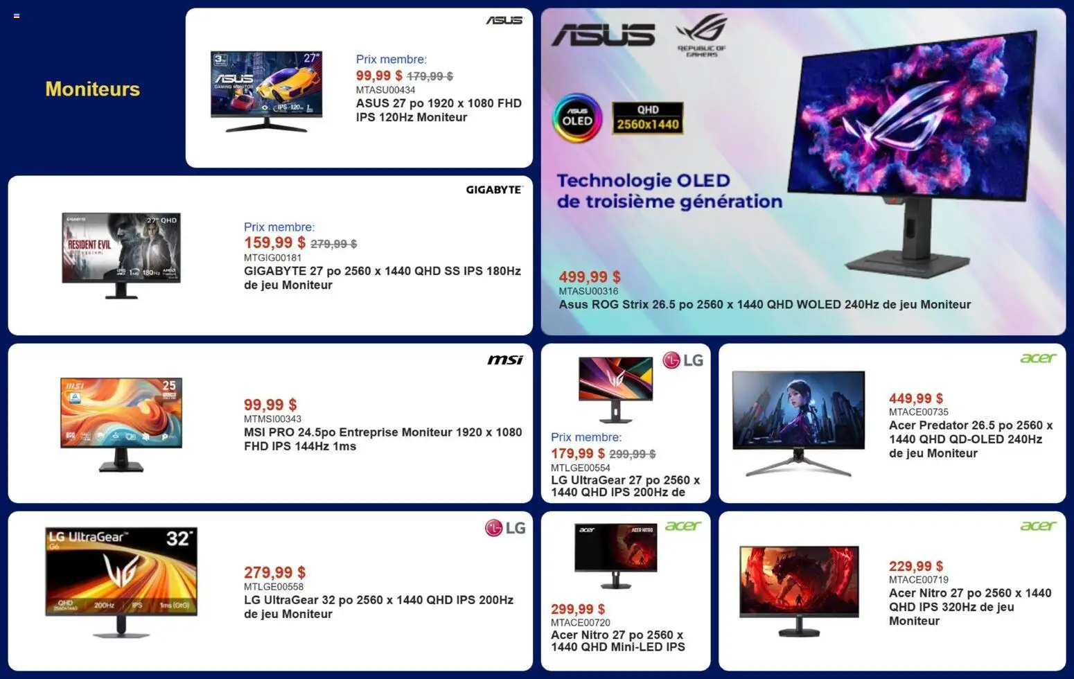Canada Computers flyer valid from Aug 28, 2026 | Page: 3 | Products: Monitor