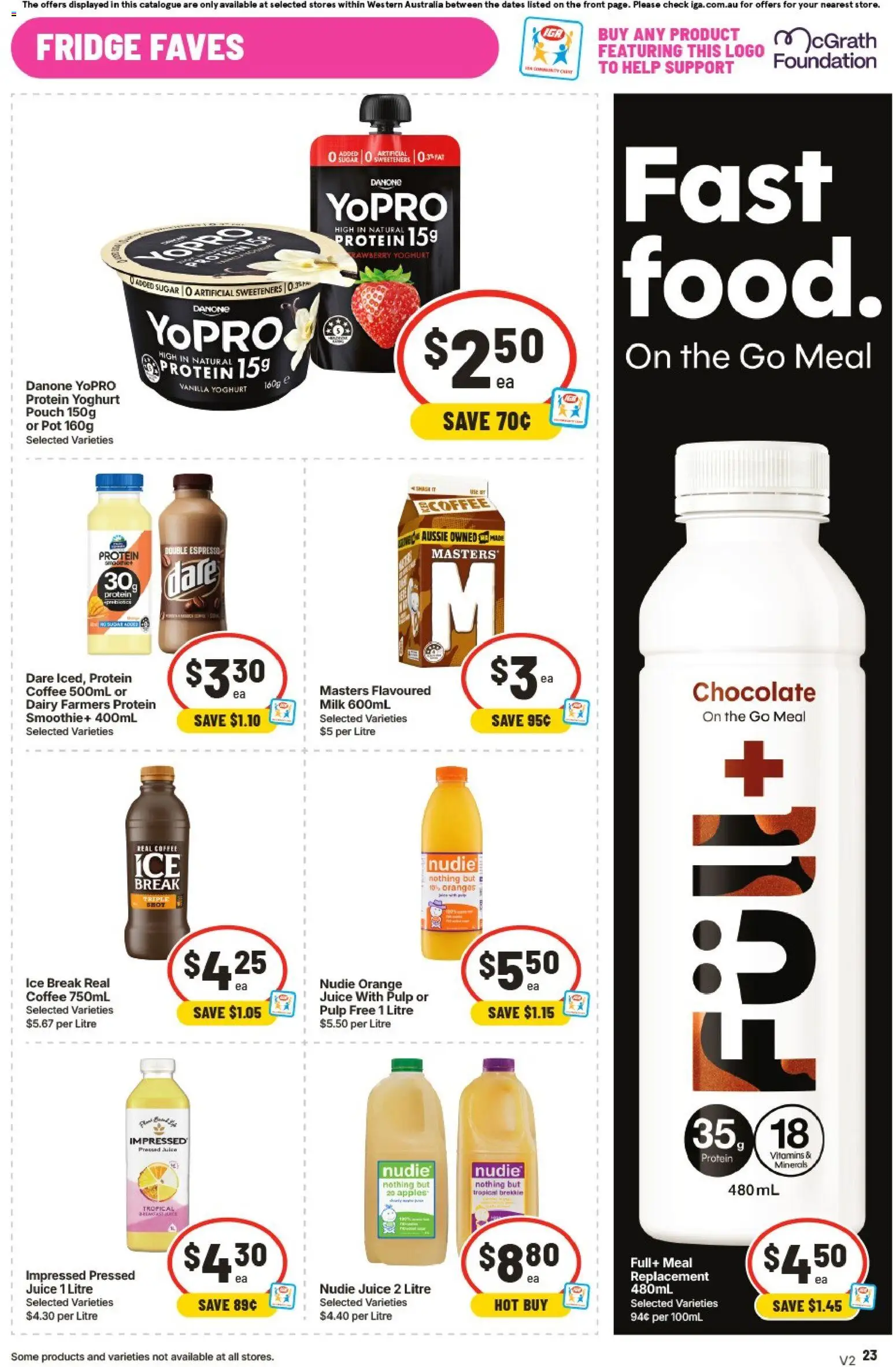 IGA catalogue - valid from 23/09/2026 | Page: 31 | Products: Dairy, Sweeteners, Juice, Smoothie