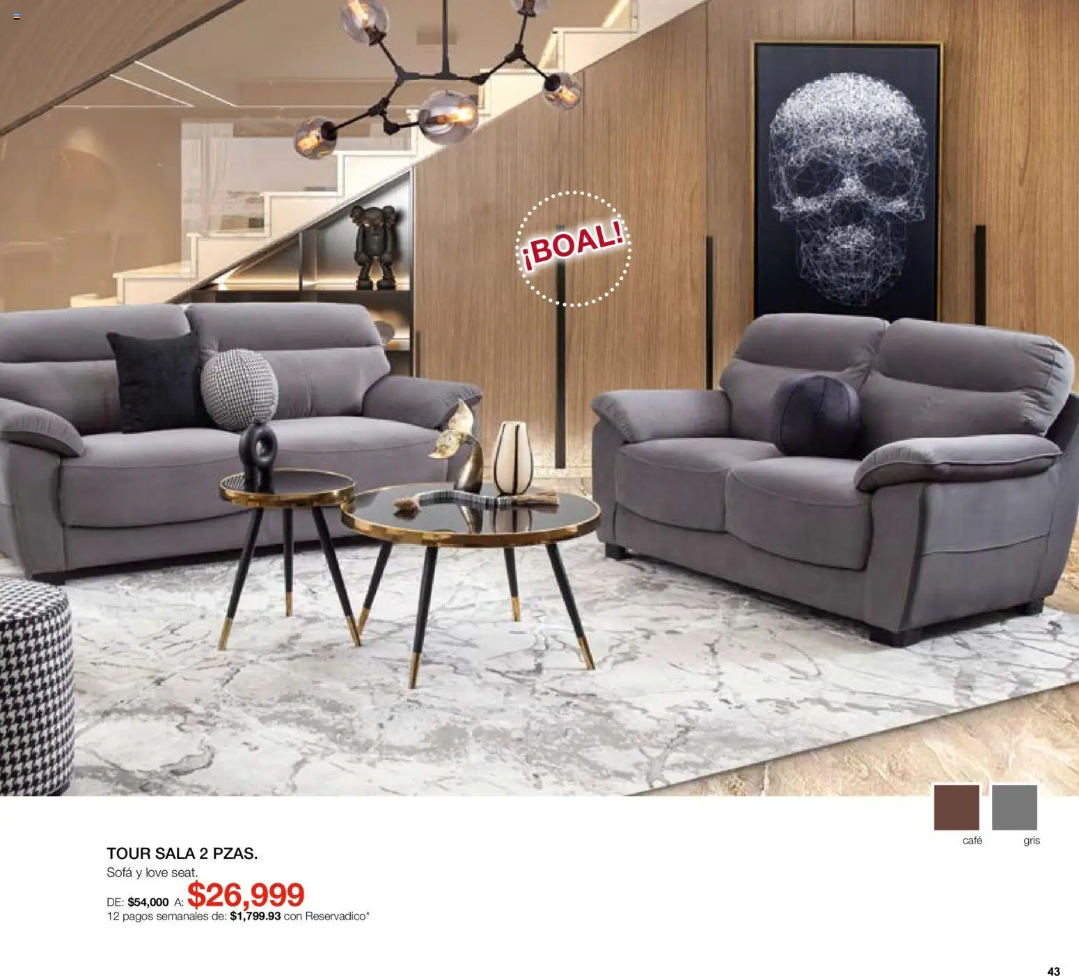 Nuevas ofertas de Muebles Dico válidas en toda la República Mexicana desde el 07.05.2026. ¡Encuentra las mejores ofertas en Muebles Dico catálogo Medio año, medio! | Página: 43