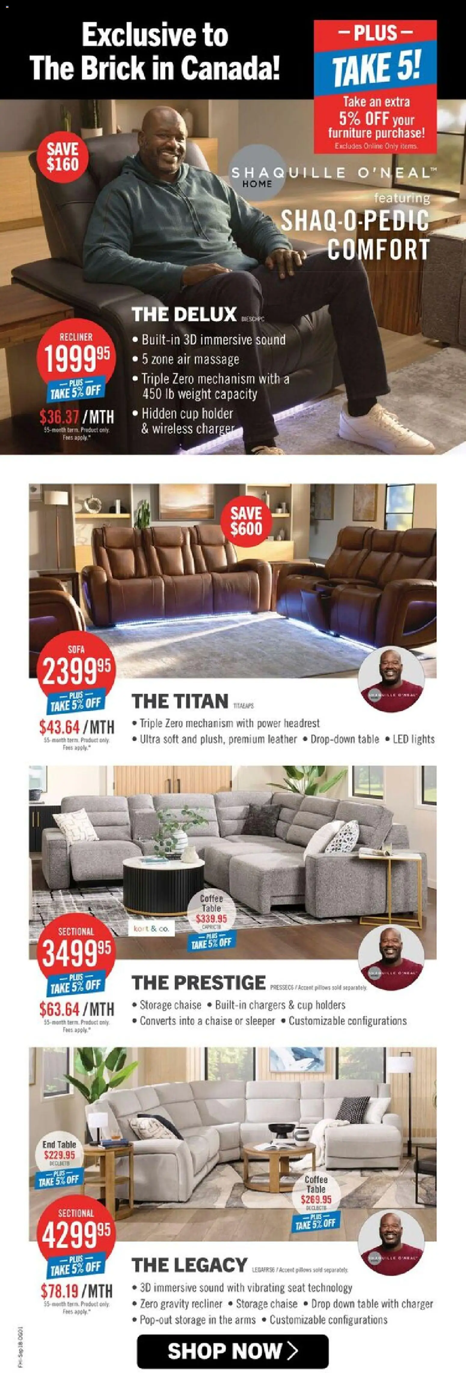 The Brick flyer valid from Sep 18, 2026 | Page: 4