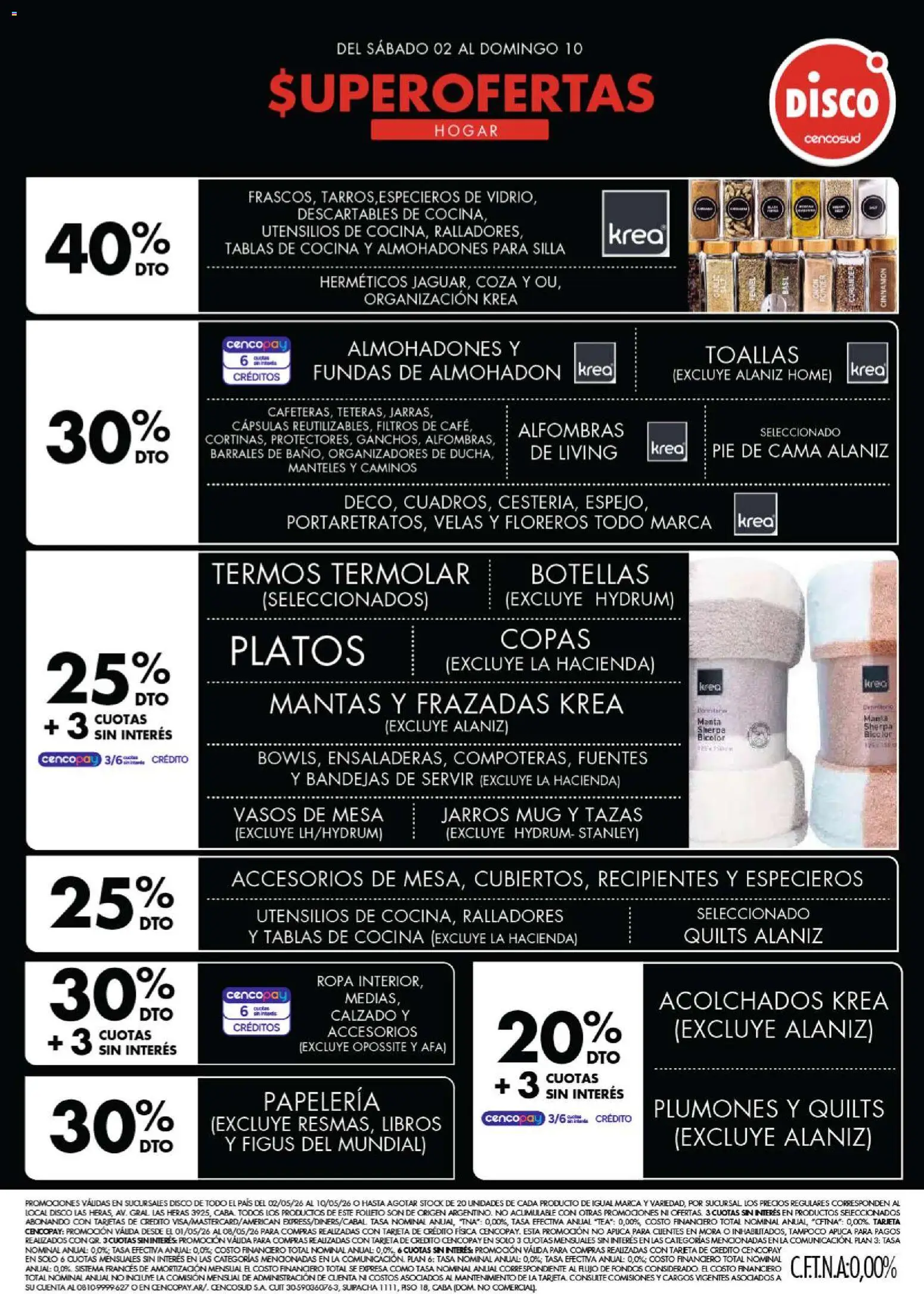 Disco - Ofertas | Electro, T. Libre y más │ válido desde el 01.05.2026 | Página: 3 | Productos: Disco, Toallas, Cama, Silla