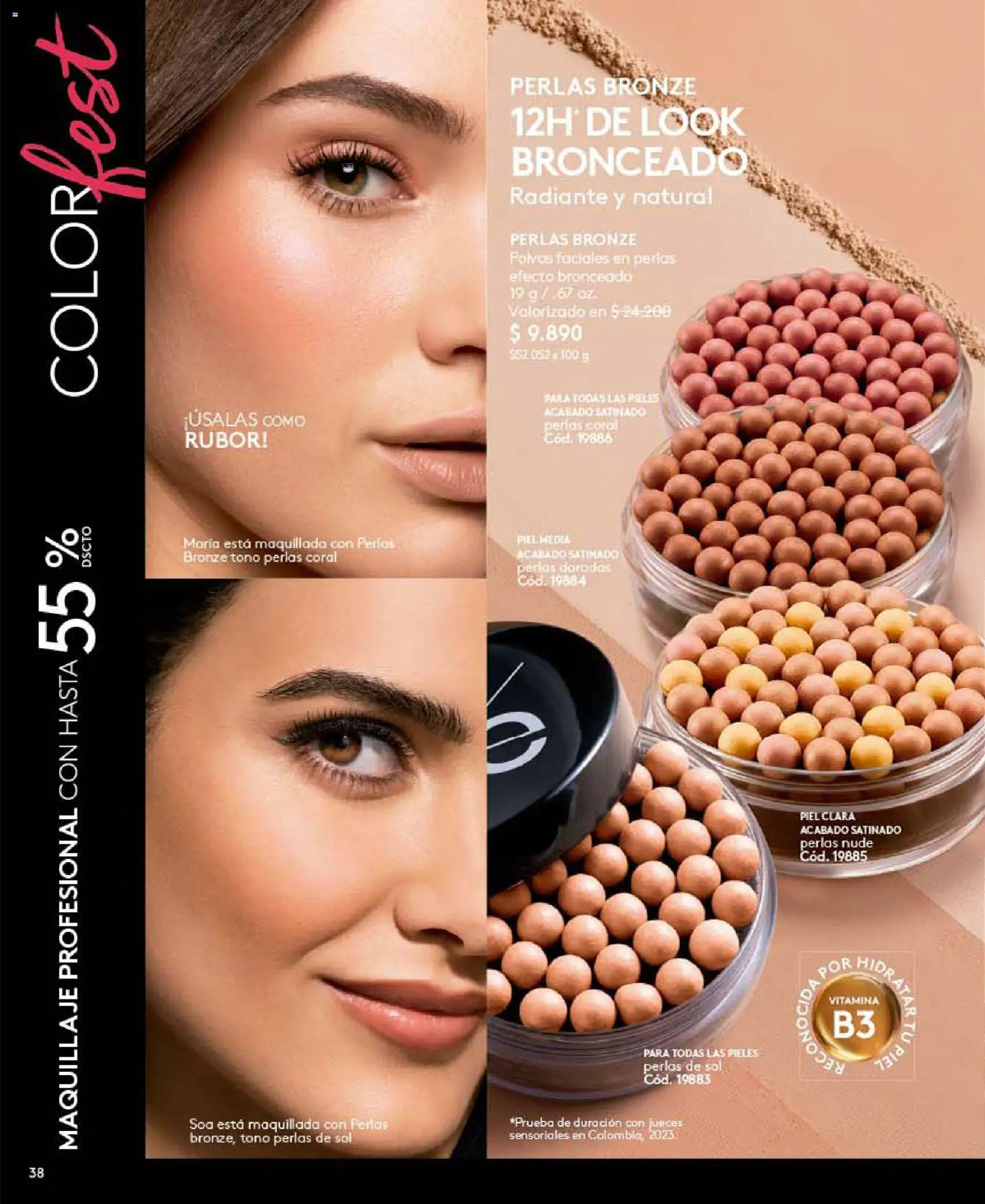 Catálogo Ésika Campaña 10 │ válido desde el 01.06.2026 | Página: 38 | Productos: Maquillaje, Rubor