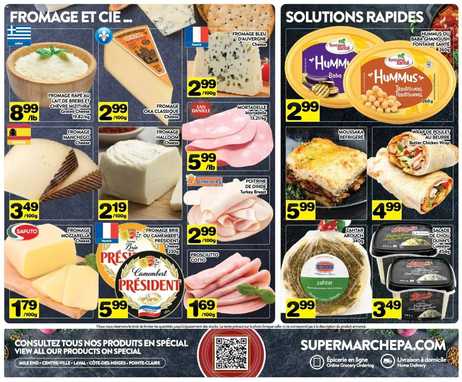 Pa Supermarché flyer valid from Jul 20, 2026 | Page: 6 | Products: Turkey, Cheese, Pizza, Chicken
