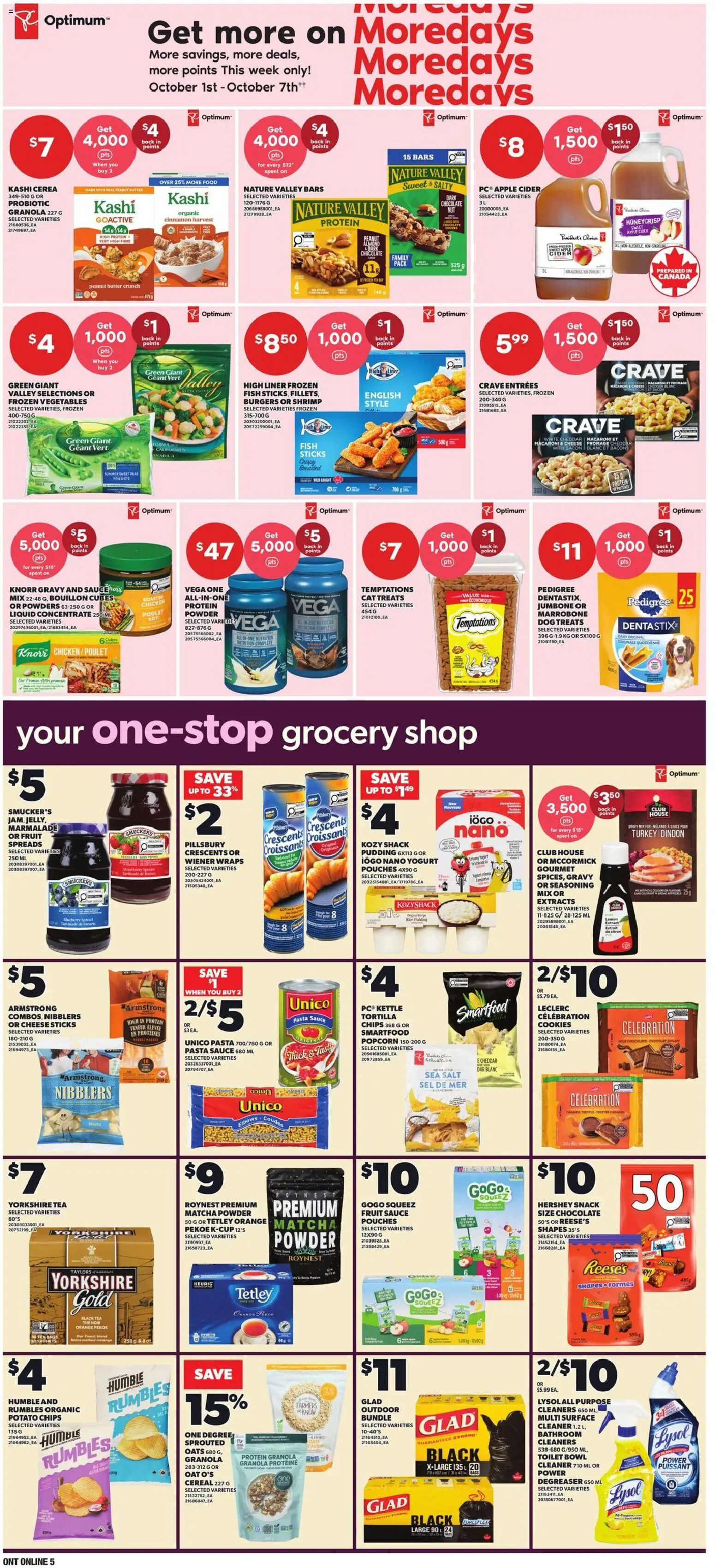 Zehrs flyer valid from Oct 1, 2026 | Page: 10 | Products: Fruit, Powder, Yogurt, Chicken