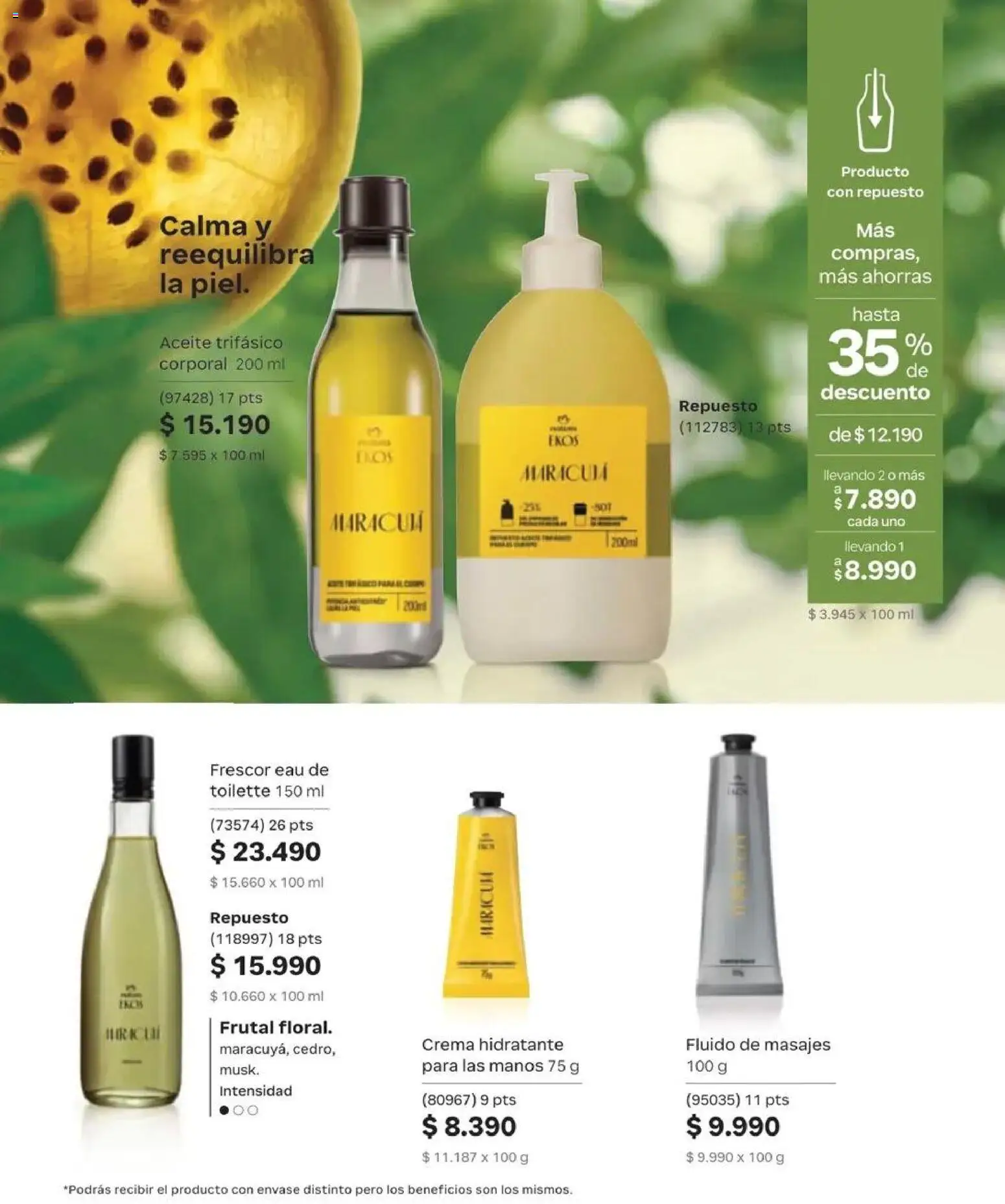 Natura catálogo │ válido desde el 31.08.2026 | Página: 144 | Productos: Eau de toilette, Aceite, Crema