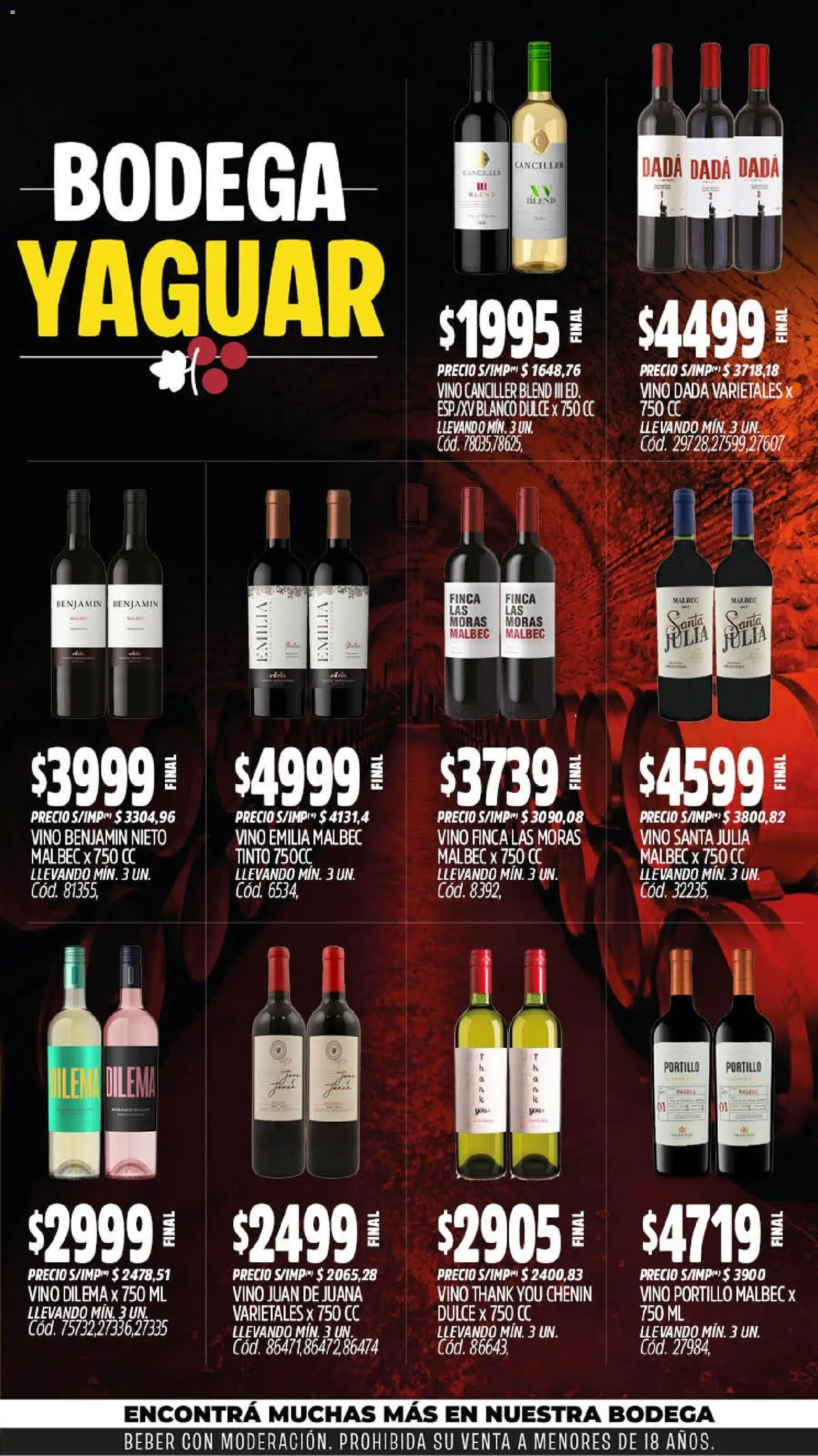 Yaguar - Oferta Semanal San Juan │ válido desde el 07/09/2026 | Página: 6 | Productos: Dulce, Vino