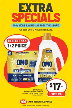 Preview of IGA Extra Specials NSW - valid from 28/10/2026