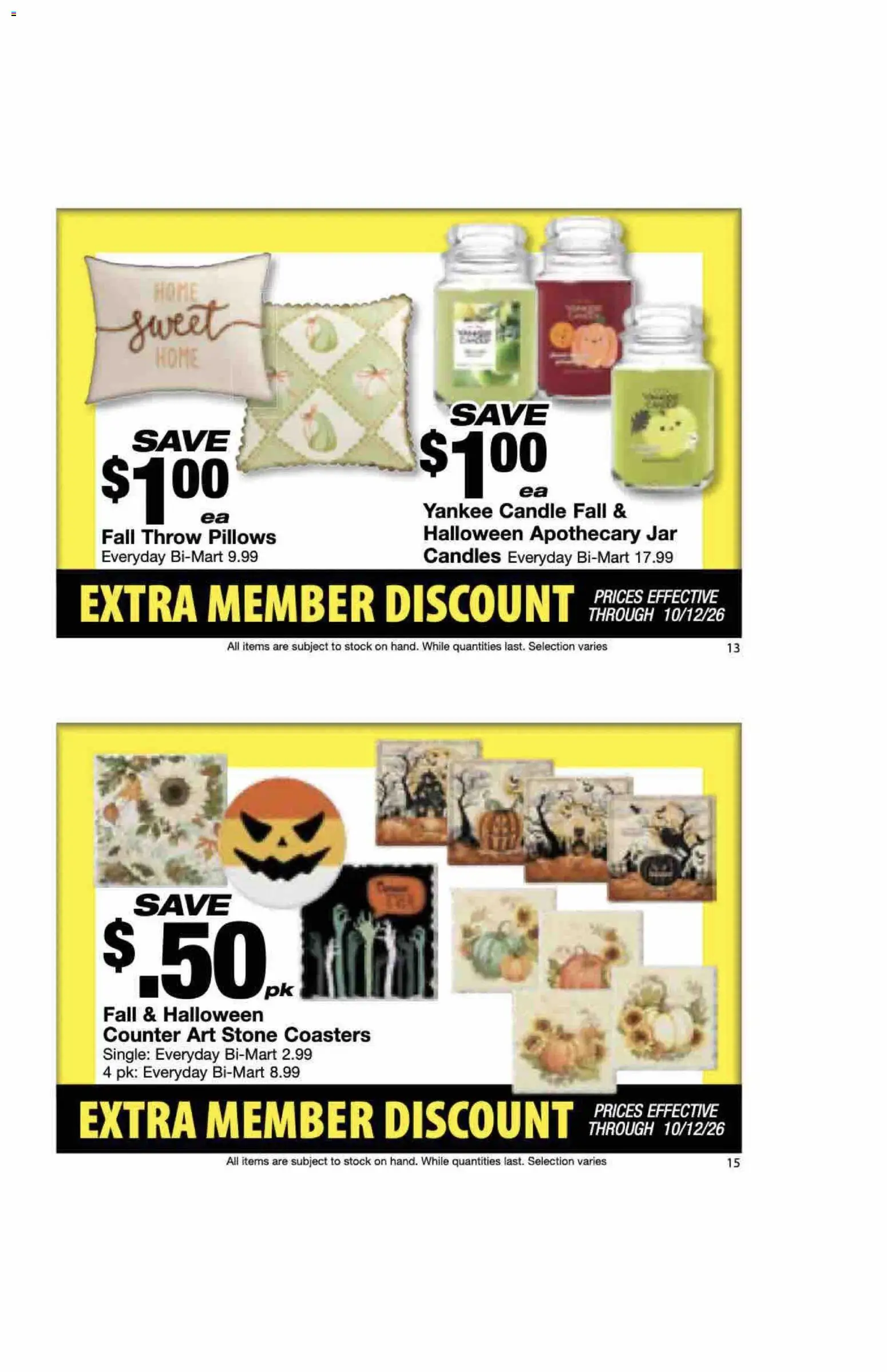 Bi-Mart Extra Member Discount Book - valid from 09/28/2026 | Page: 9 | Products: Candles